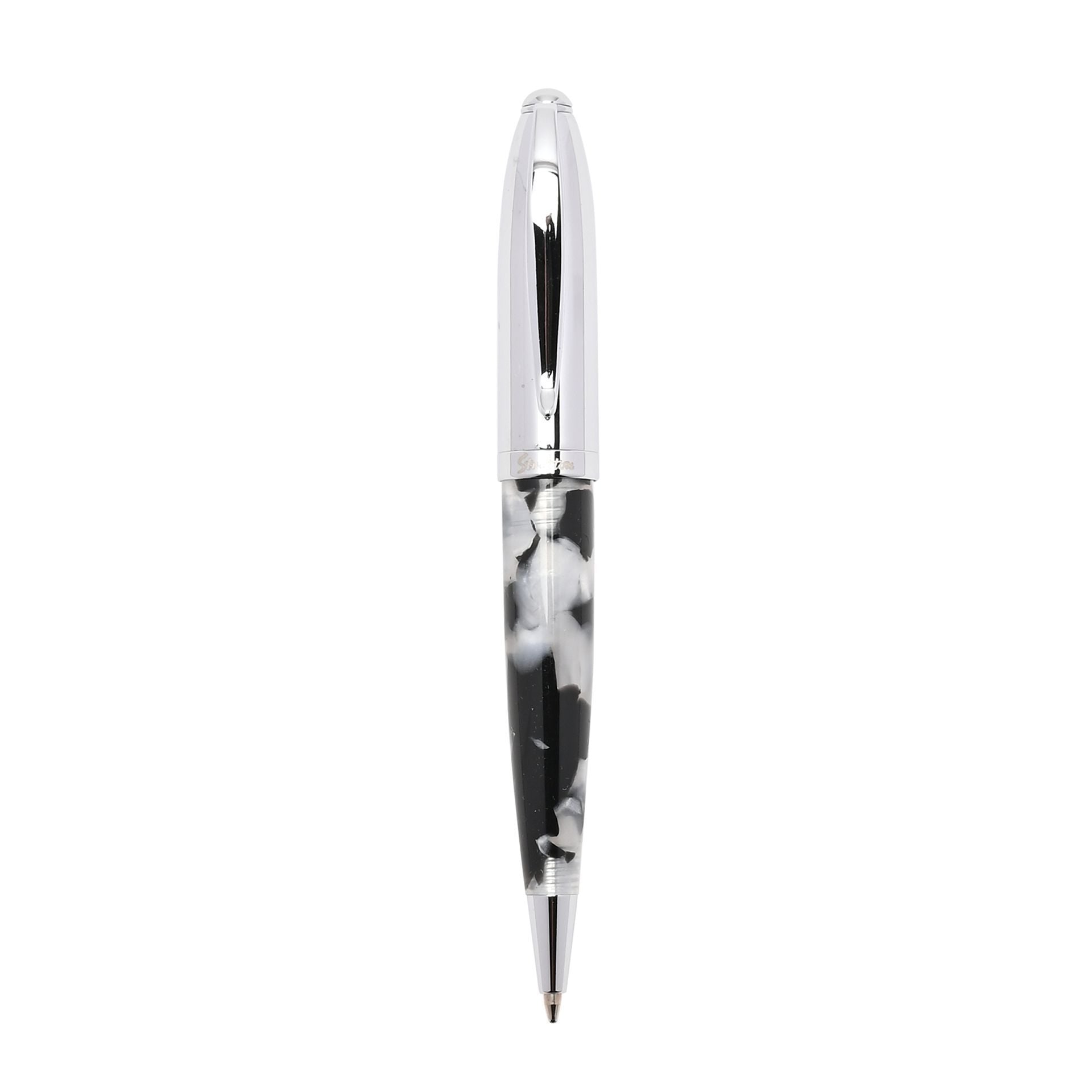 Stratton Ballpoint Pen - Black & White