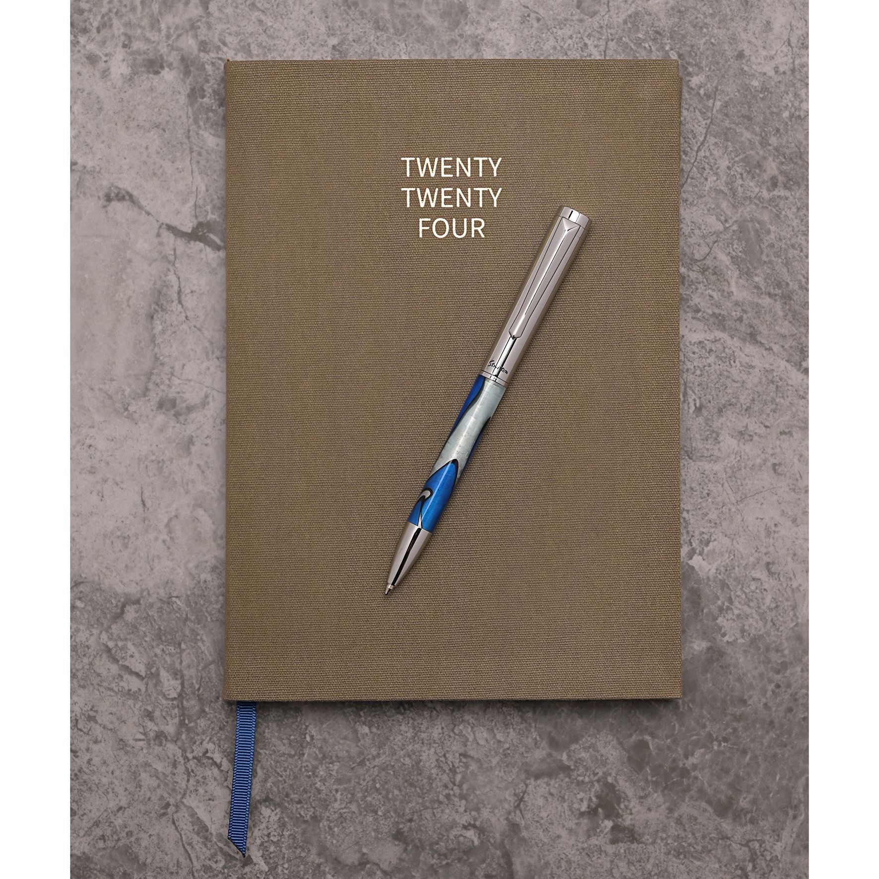 Stratton Ballpoint Pen - Blue Cloud Design