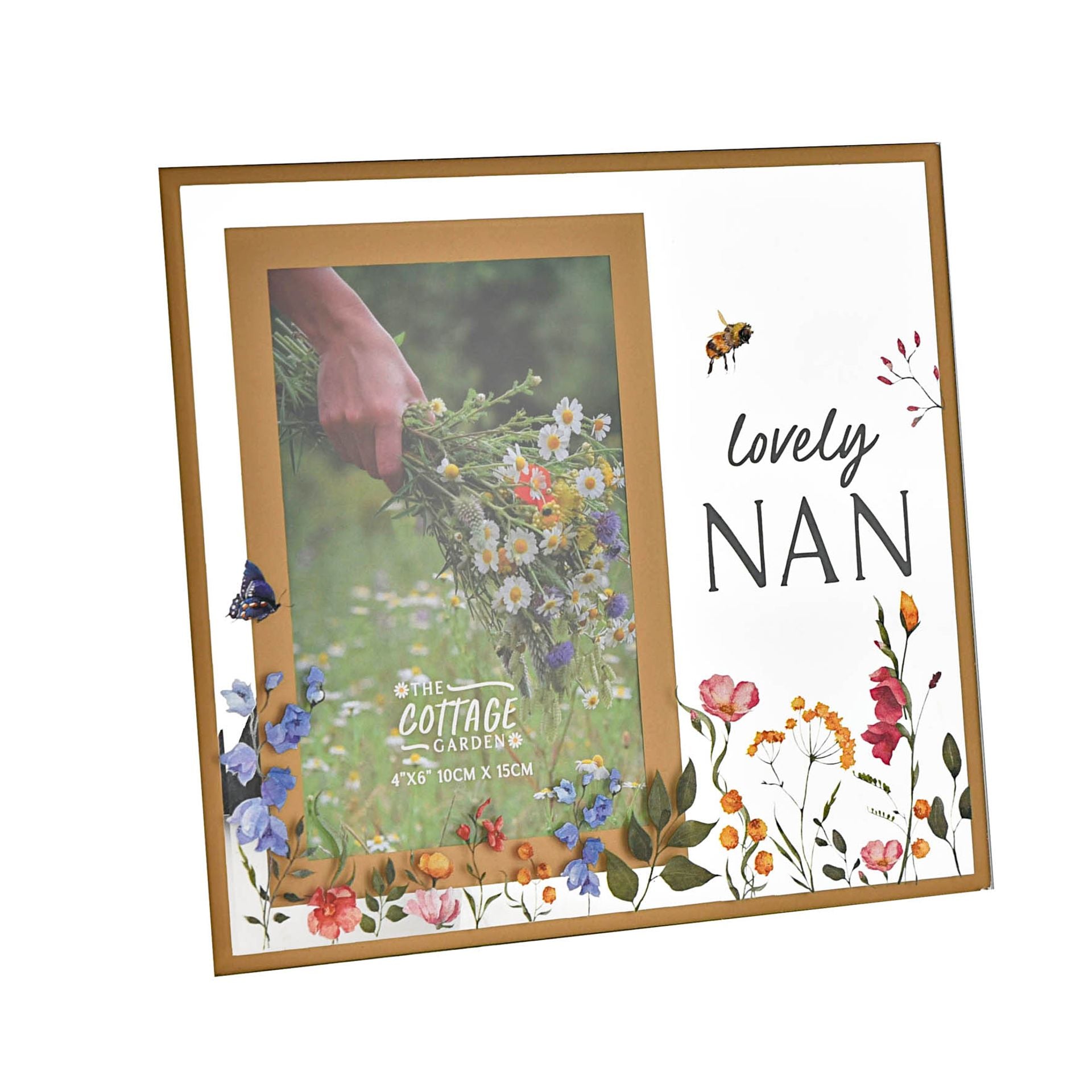 The Cottage Garden Glass Frame 4 x 6 "Nan"