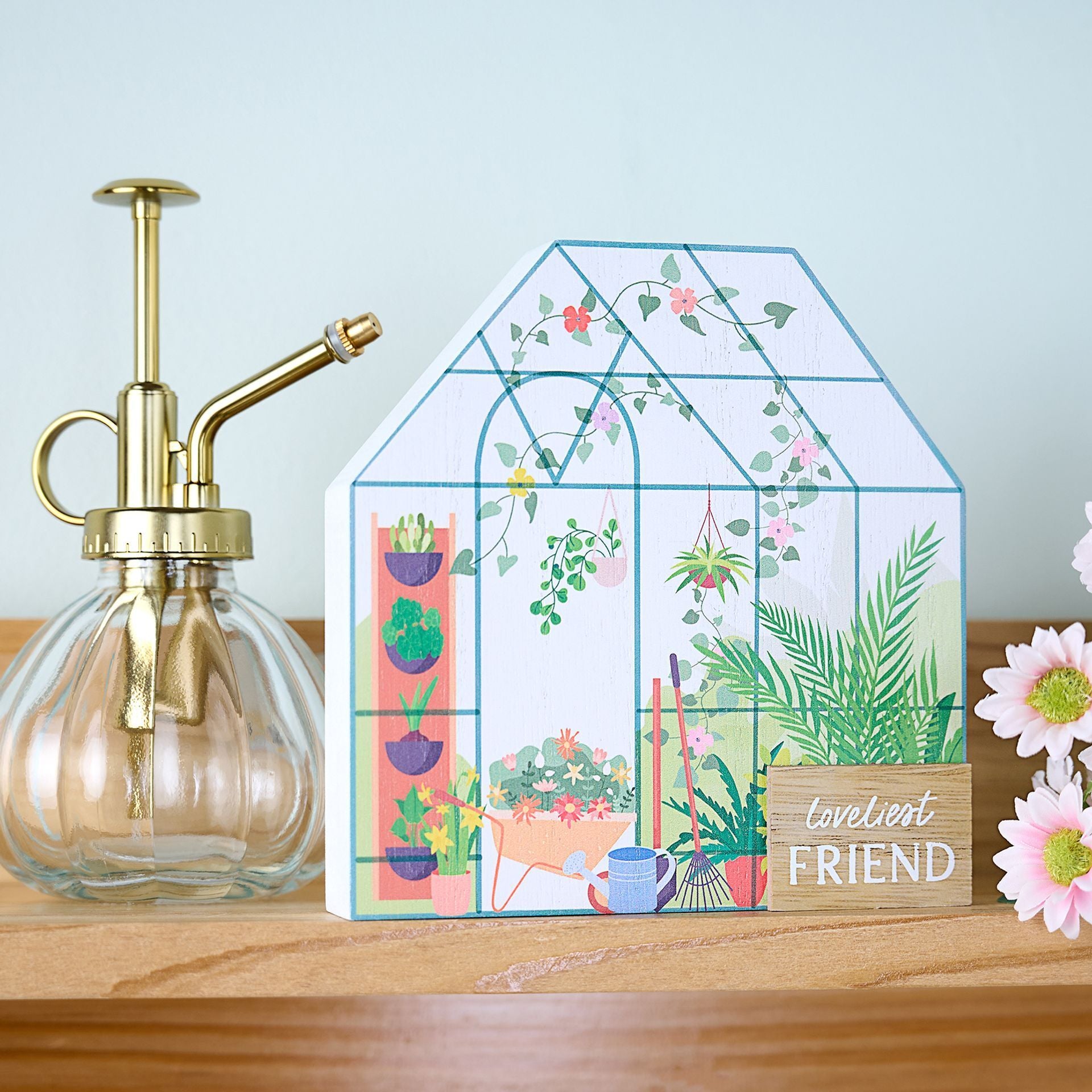 The Cottage Garden 3D Greenhouse Plaque 'Friend'