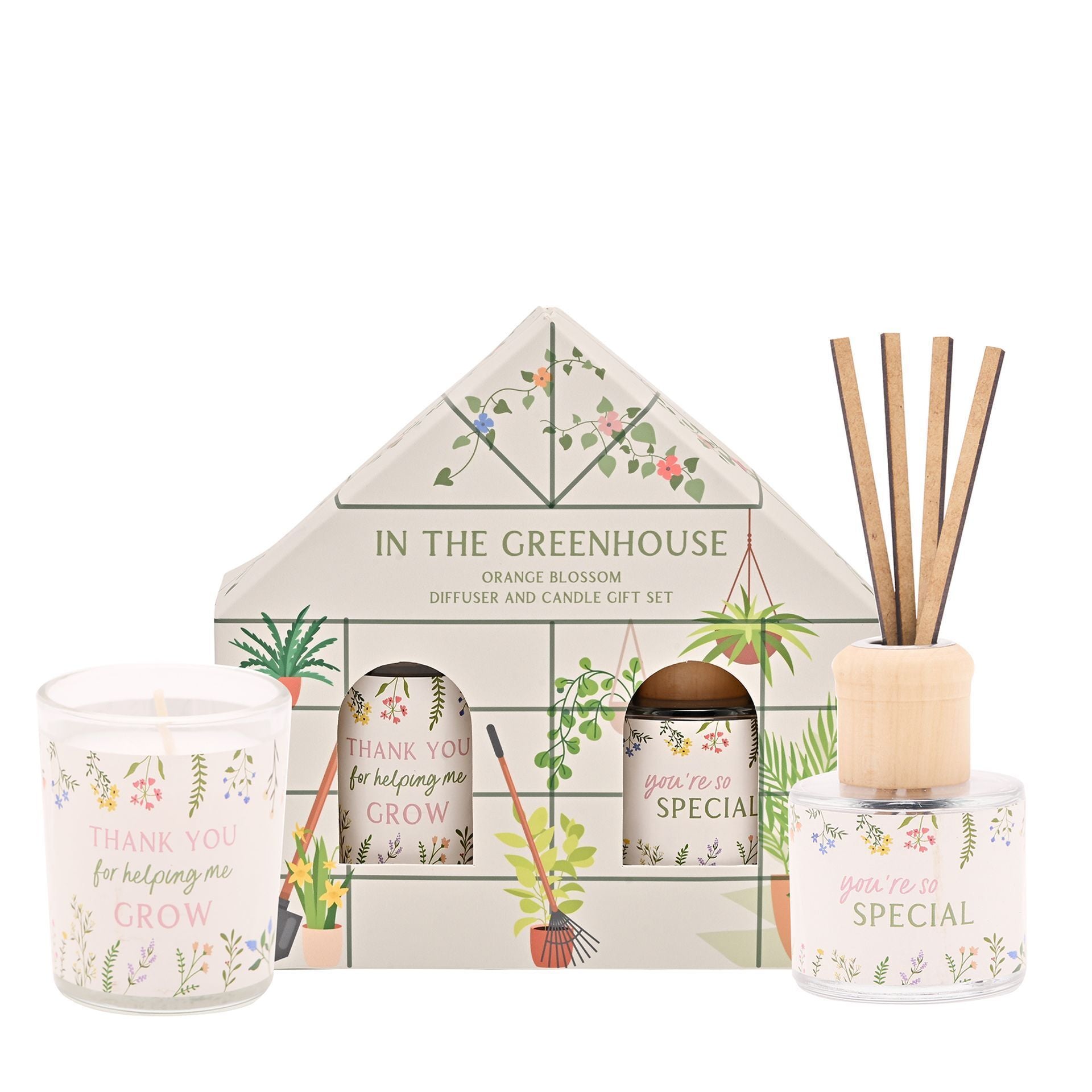 The Cottage Garden Floral Candle & Diffuser Set