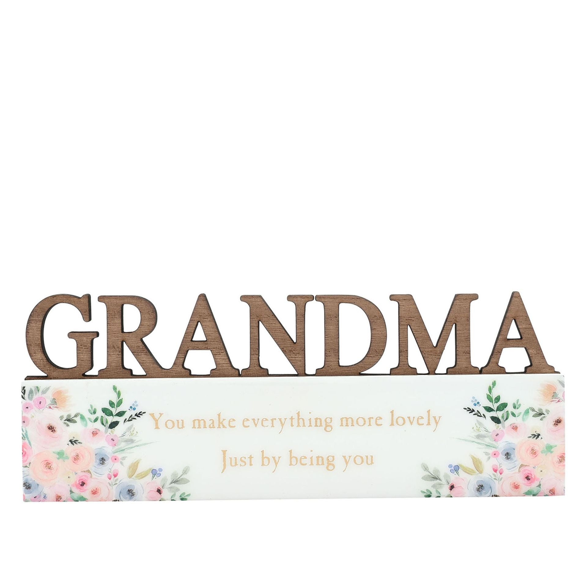 The Cottage Garden Word Plaque - Grandma