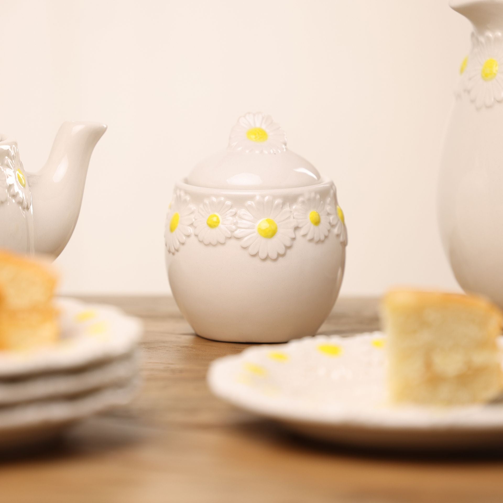 The Cottage Garden Sugar Bowl - Daisy