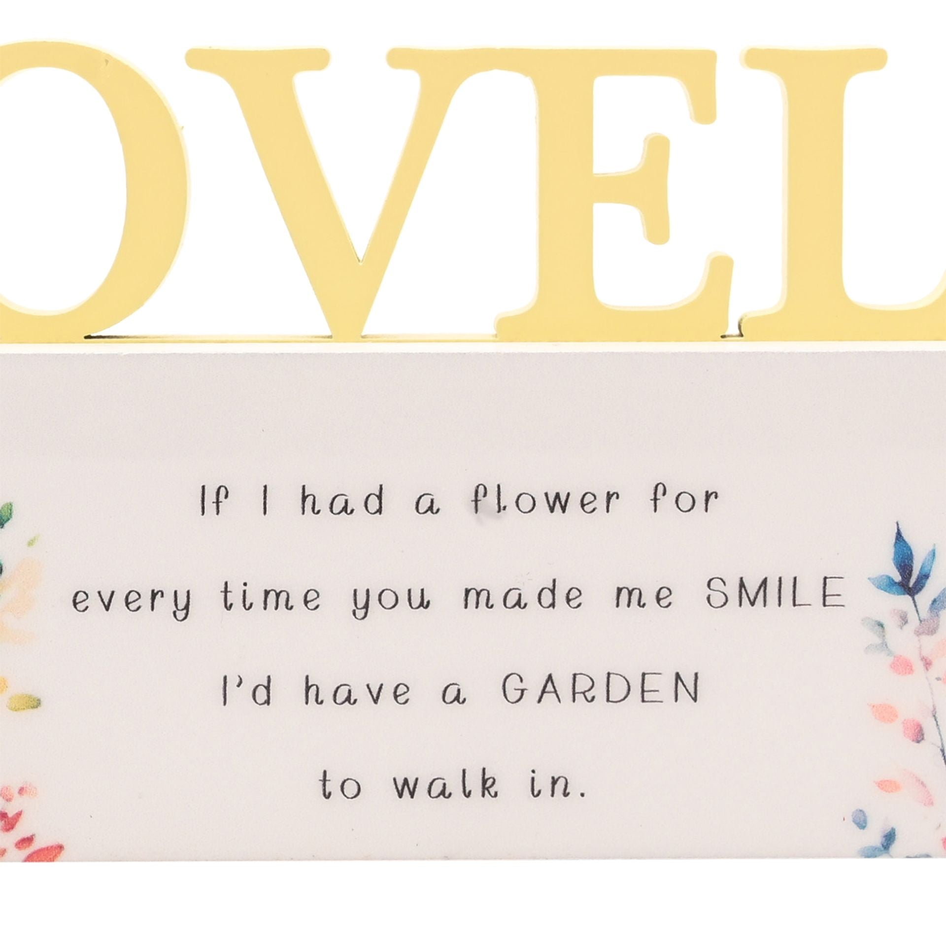 The Cottage Garden Floral Word - Lovely