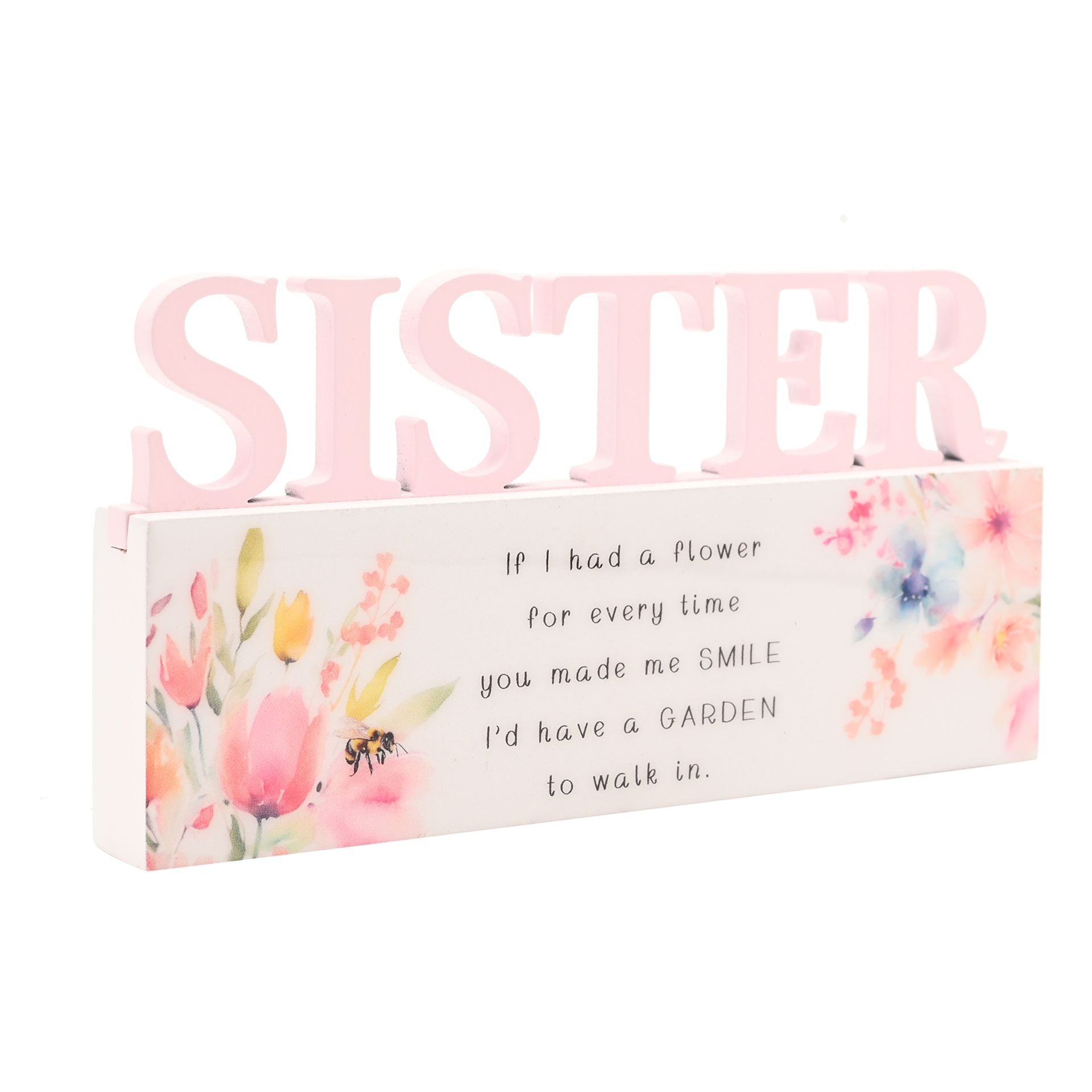 The Cottage Garden Floral Word - Sister