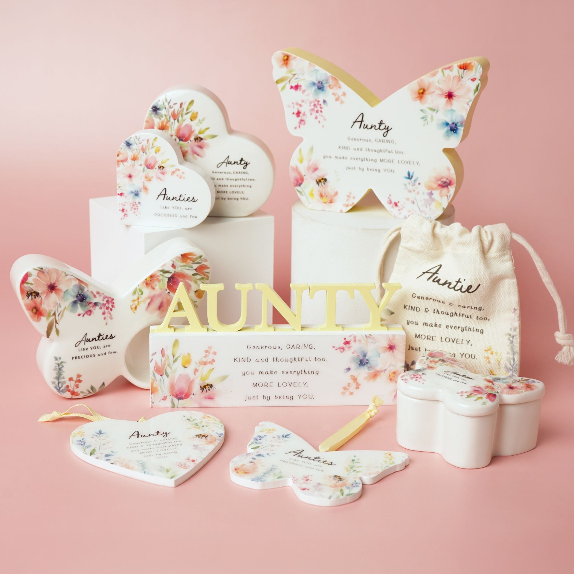 The Cottage Garden Floral Mantel Butterfly - Aunty