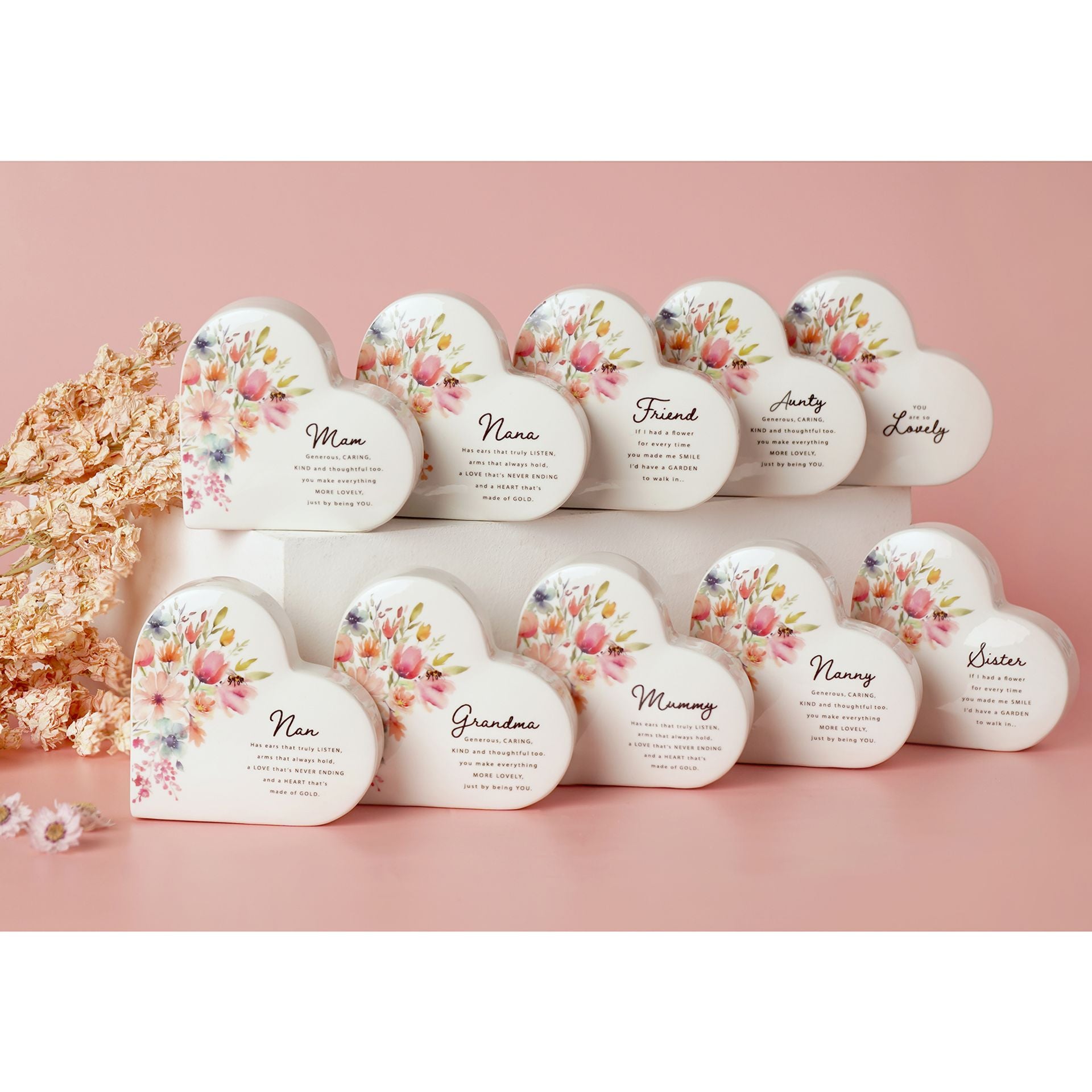 The Cottage Garden Ceramic Heart - Friend
