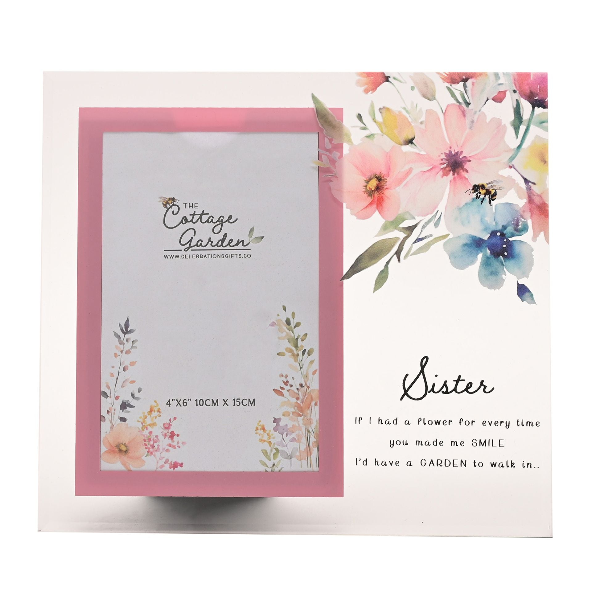 The Cottage Garden Glass Photo Frame - Sister