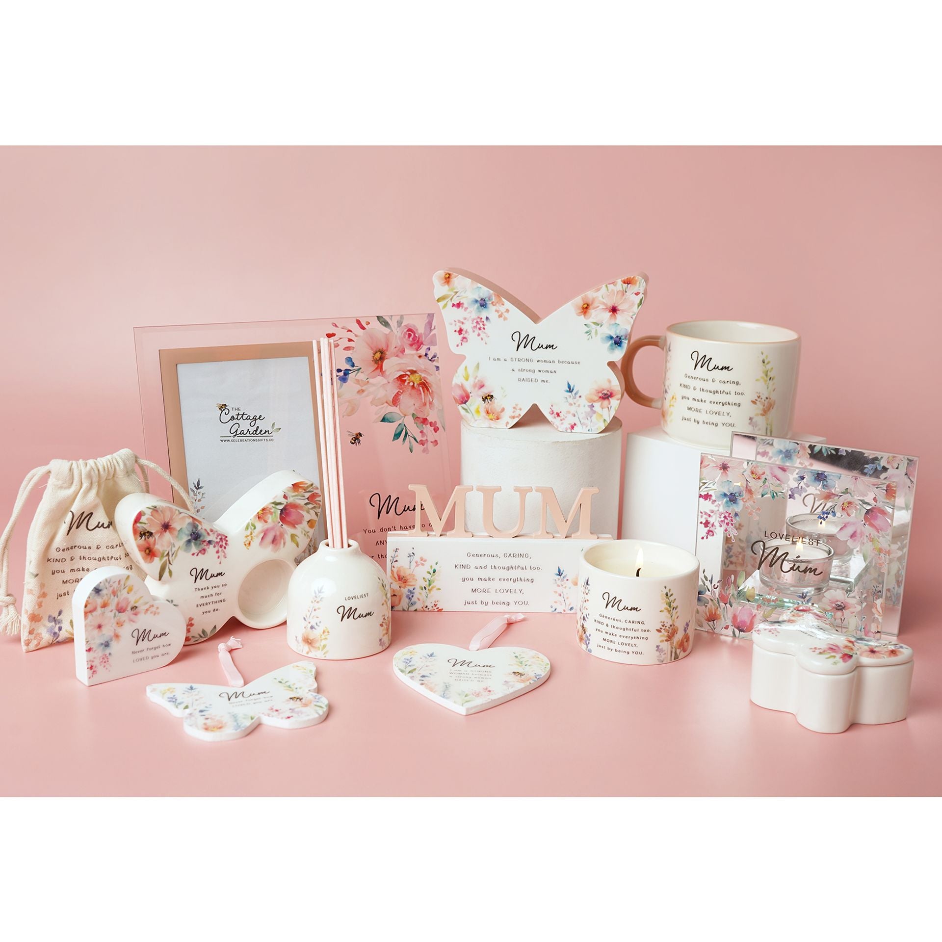 The Cottage Garden Tealight Holder - Mum