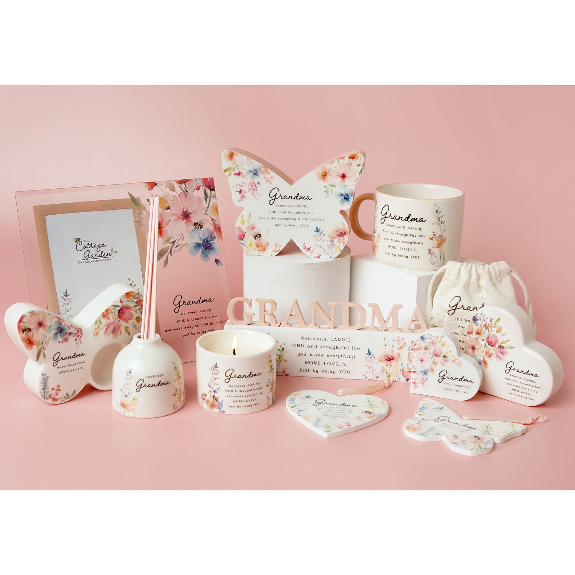 The Cottage Garden Peach Mug - Grandma