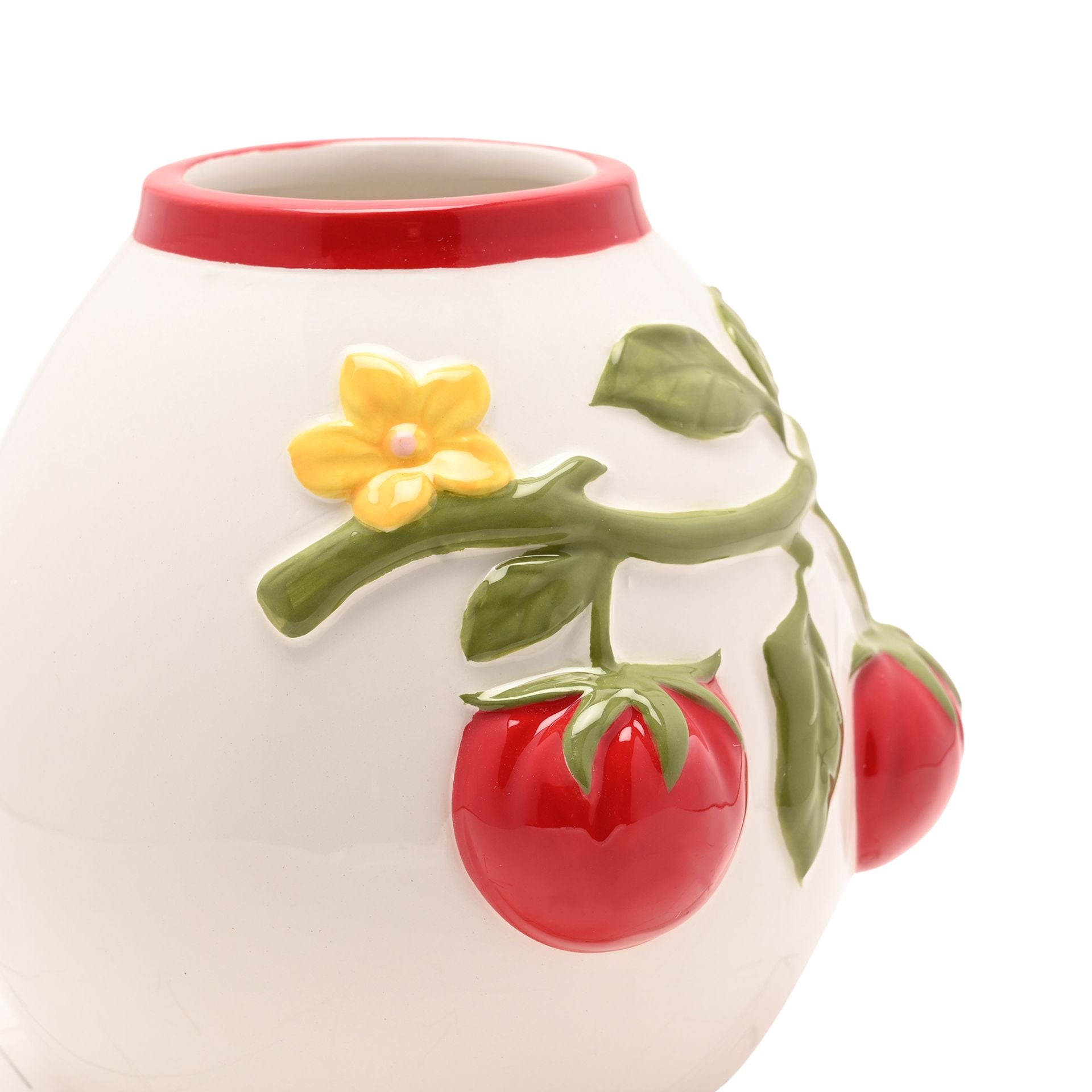 The Cottage Garden Handpainted Embossed Tomato Vase - Small