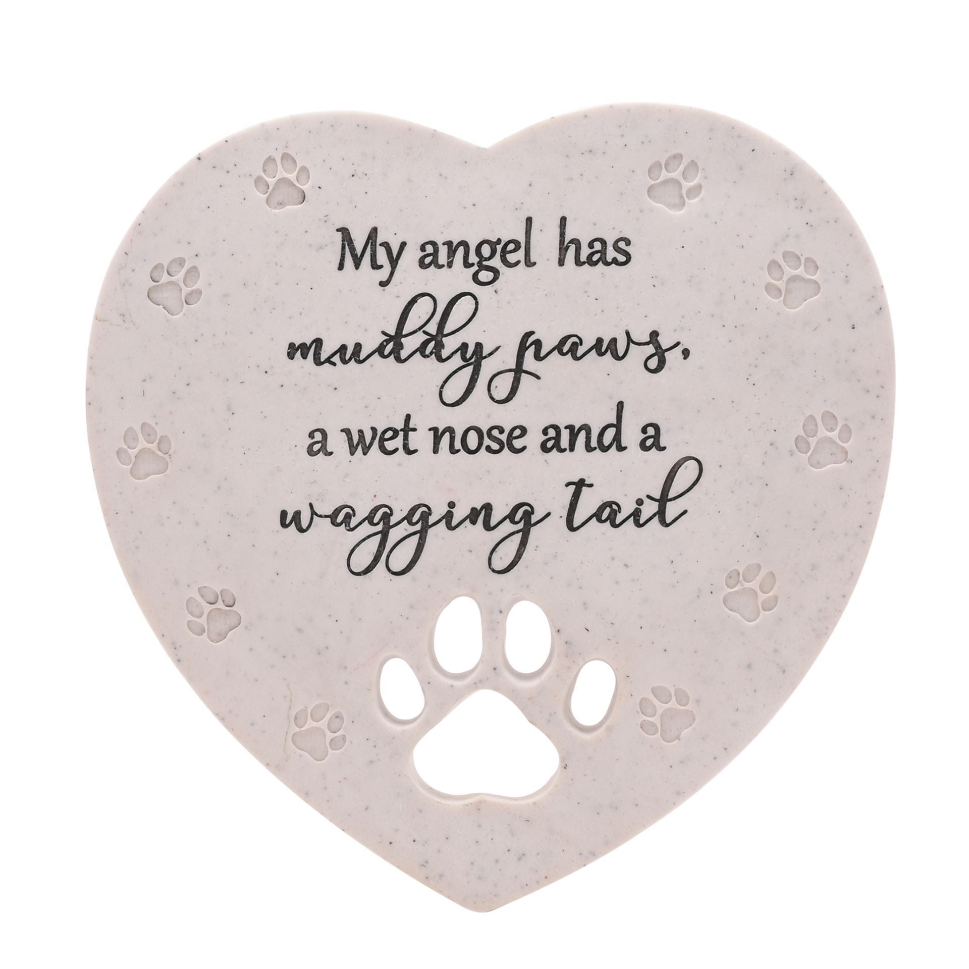 Thoughts of You Pet Memorial Heart Stone - Large