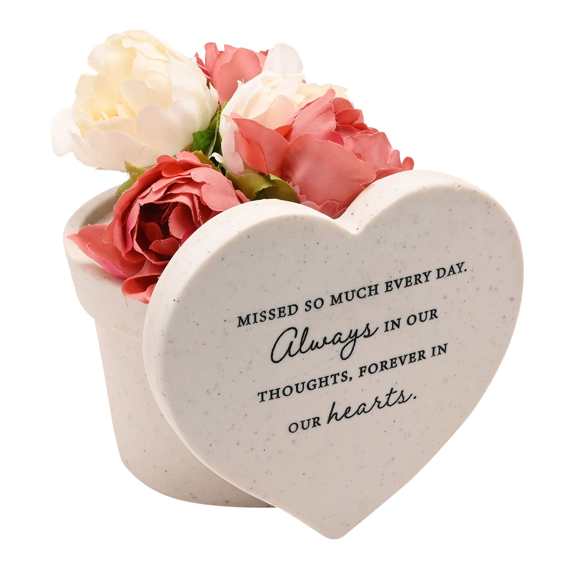 Thoughts of You Graveside Heart Vase