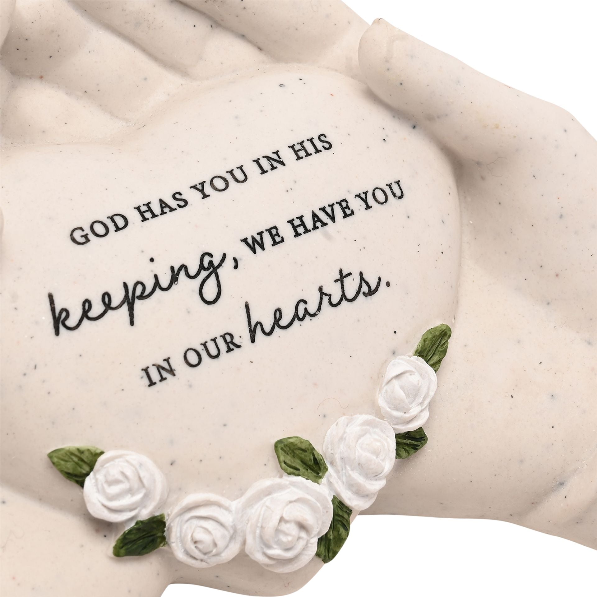 Thoughts of You Heart In Hands Graveside Plaque