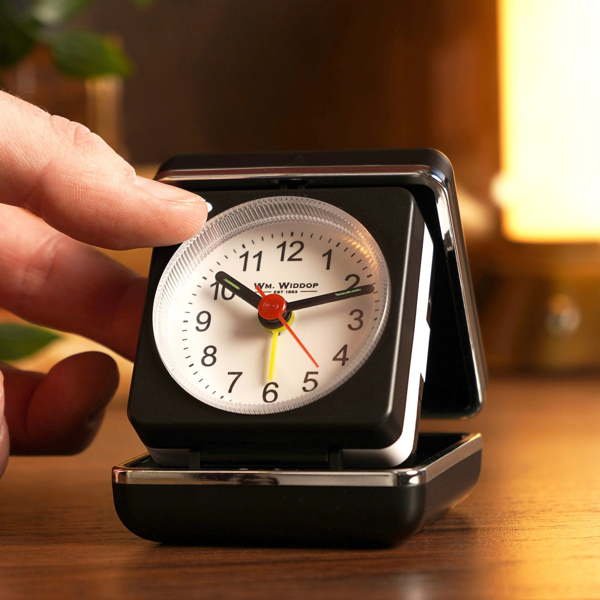 Wm. Widdop Mini Square Alarm Clock