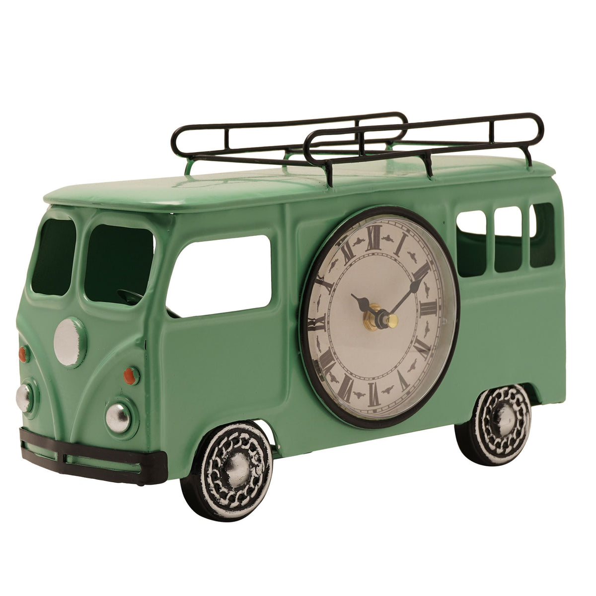 Hometime Metal Mantle Clock - Campervan