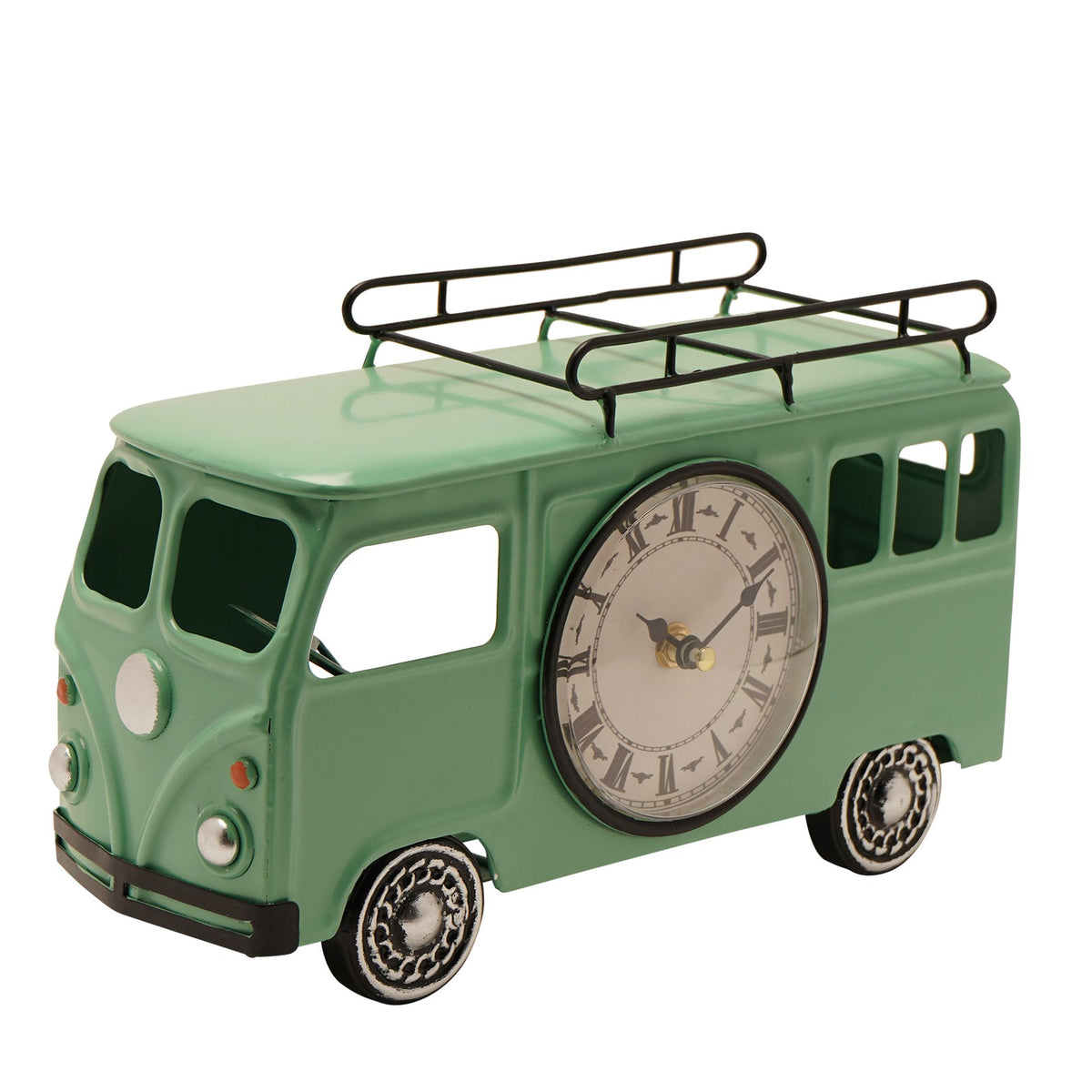 Hometime Metal Mantle Clock - Campervan