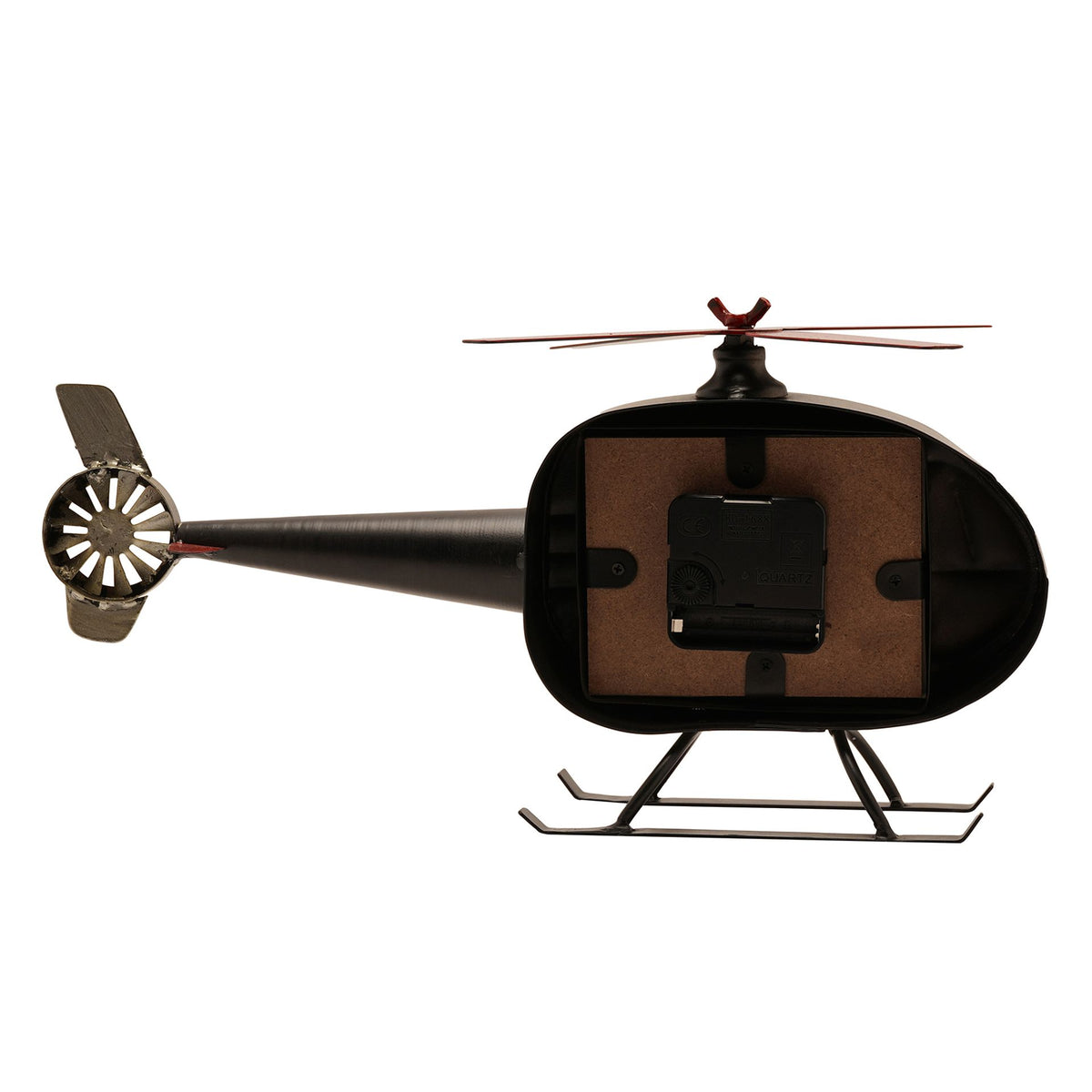 Hometime Metal Mantle Clock - Helicopter