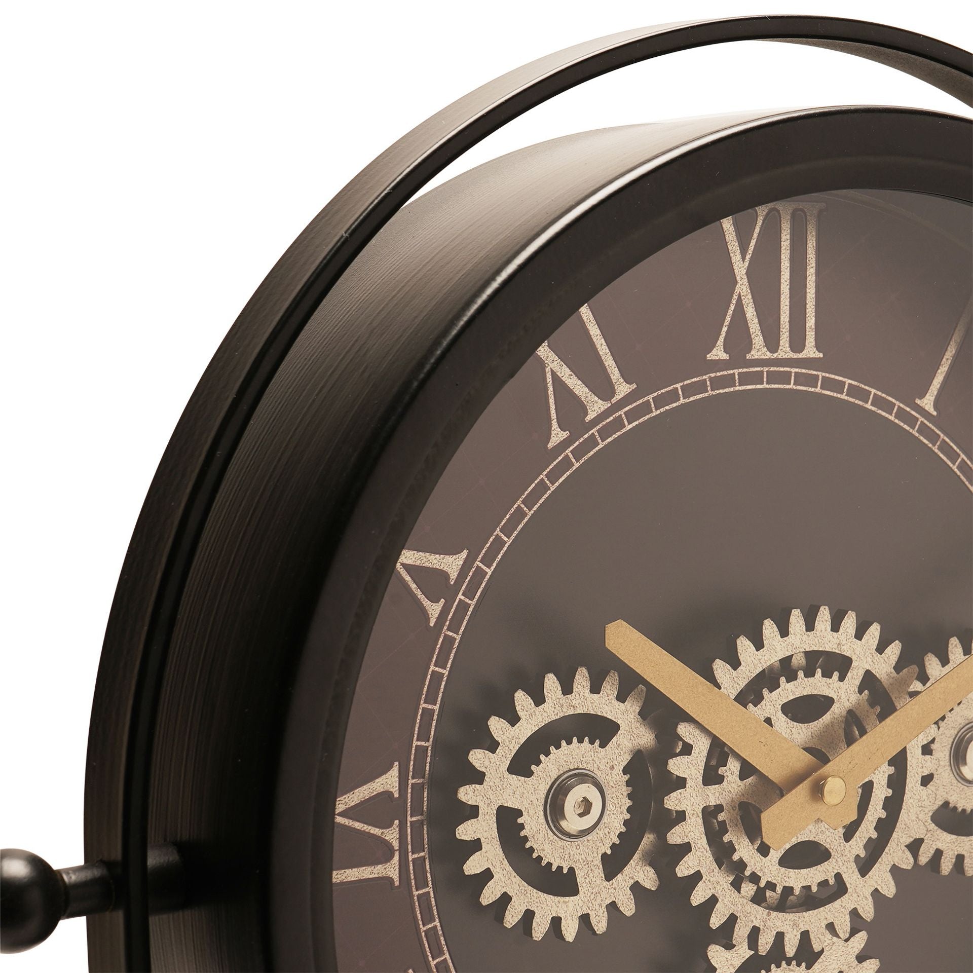 Wm Widdop Moving Gear Mantel Clock - 45cm