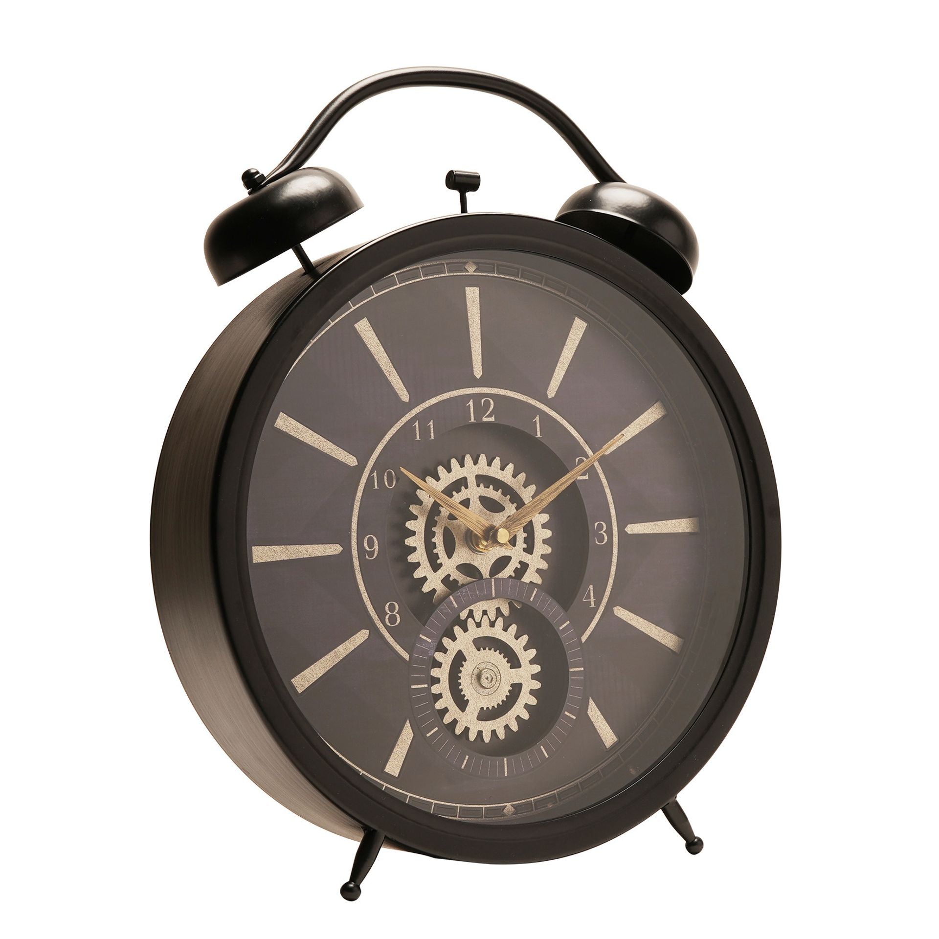 Wm Widdop Moving Gear Mantel Clock - 45cm