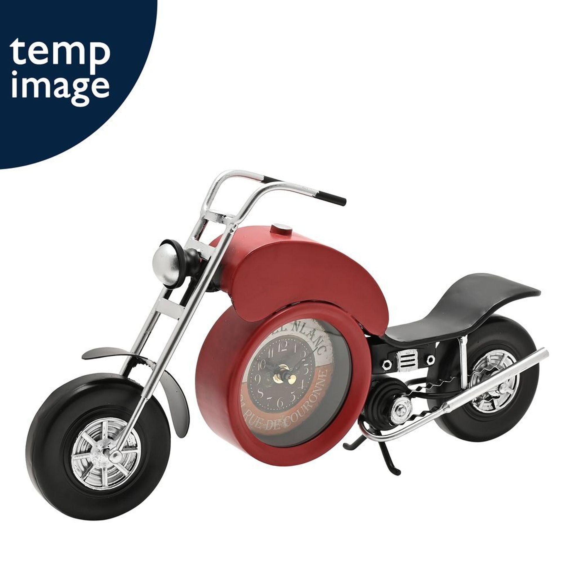 Hometime Mantel Clock - Old Fashioned Motorcycle