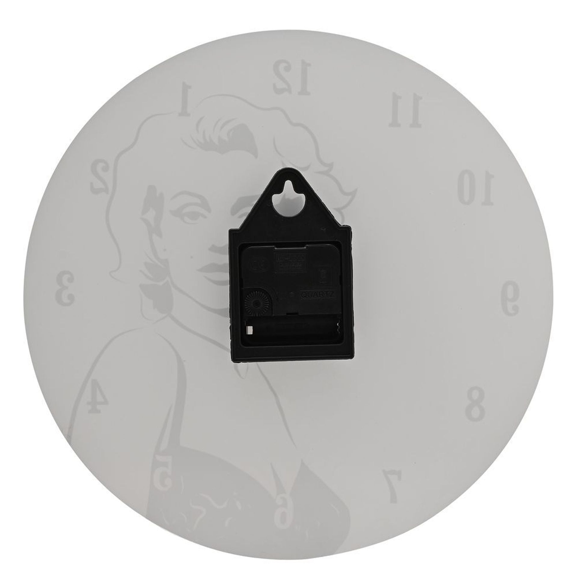 Hometime Iconic Collection Glass Wall Clock 30cm The 50's Hollywood Legend