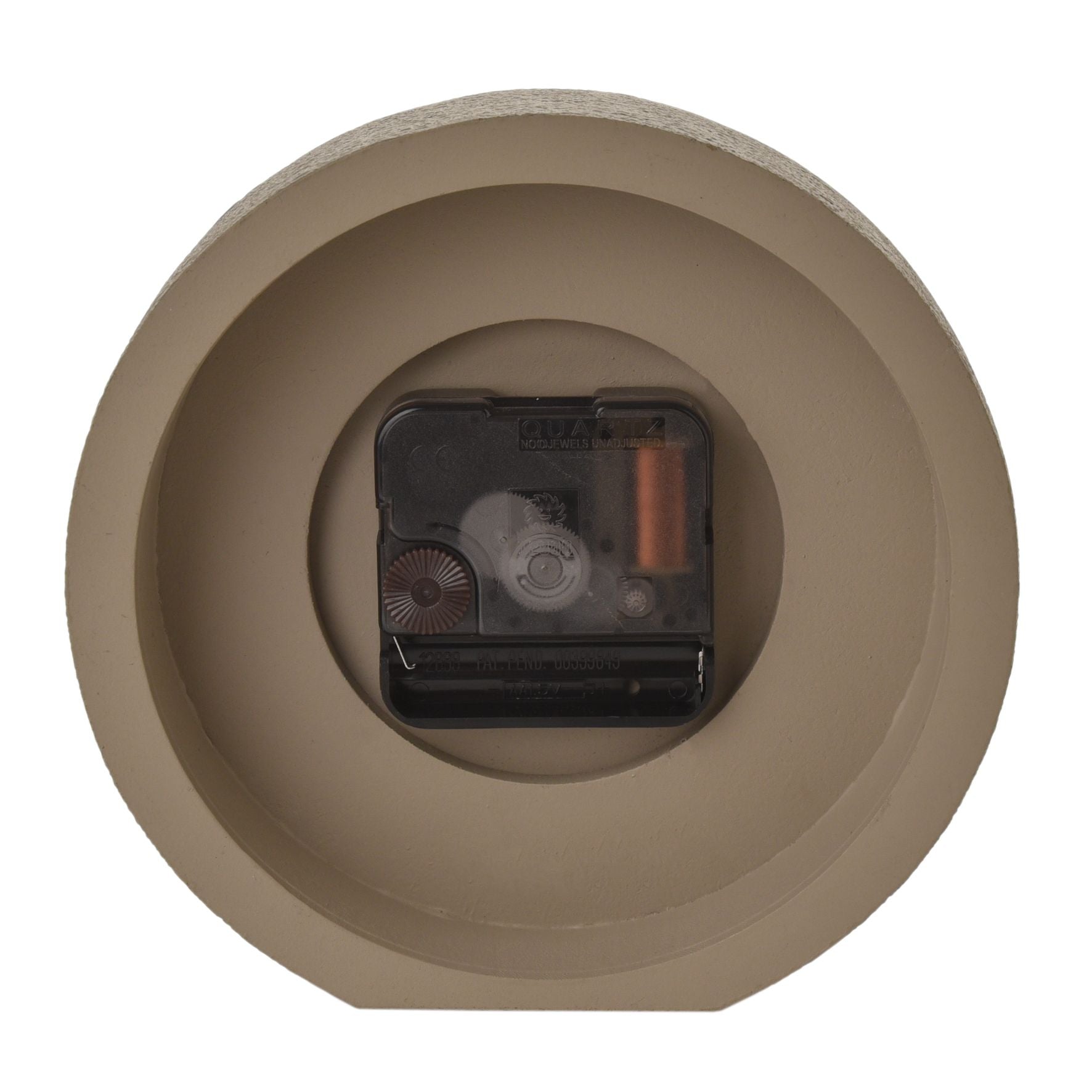 Interval Stone Effect Desk Clock - 15cm