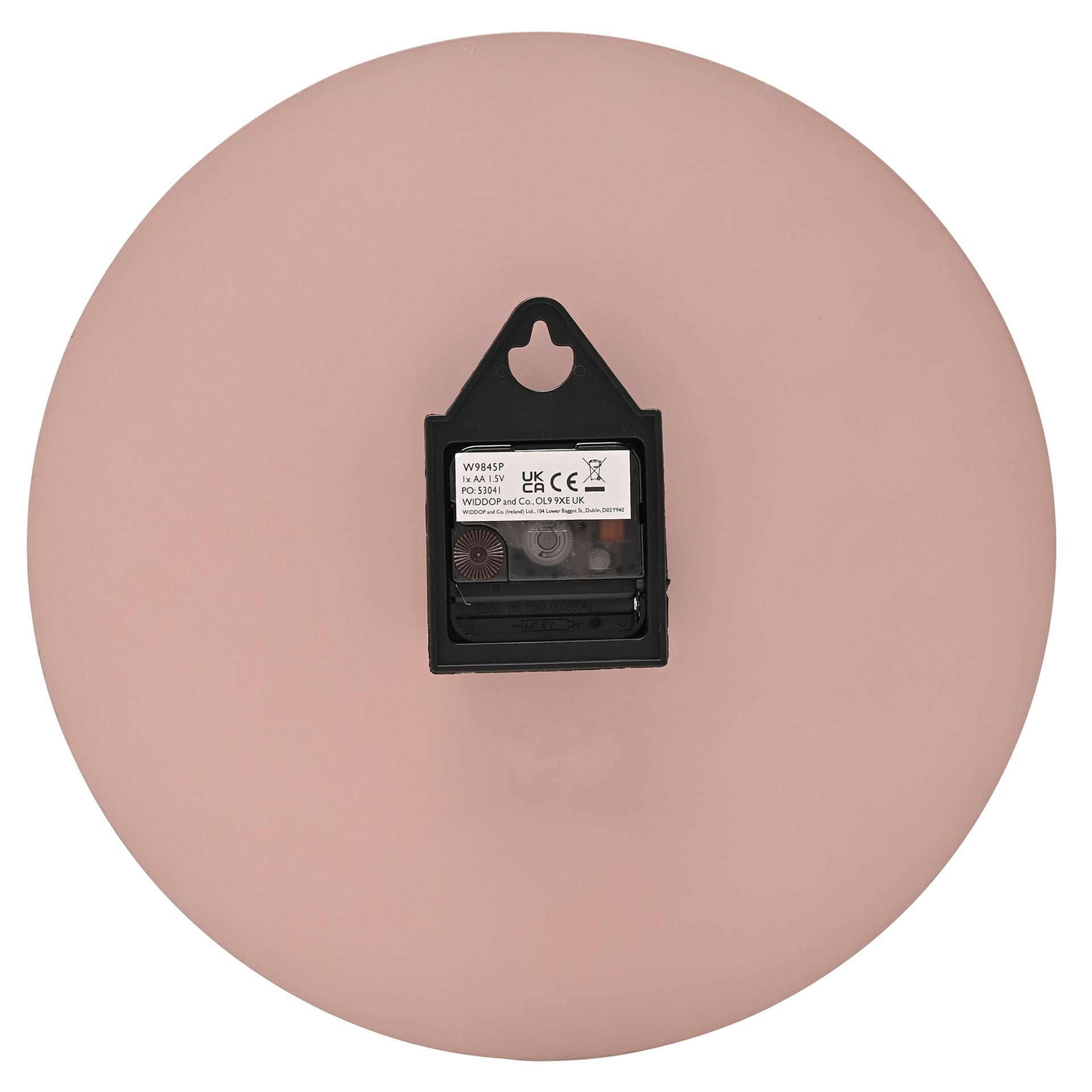 Interval Minimalist Wall Clock 30cm - Pink