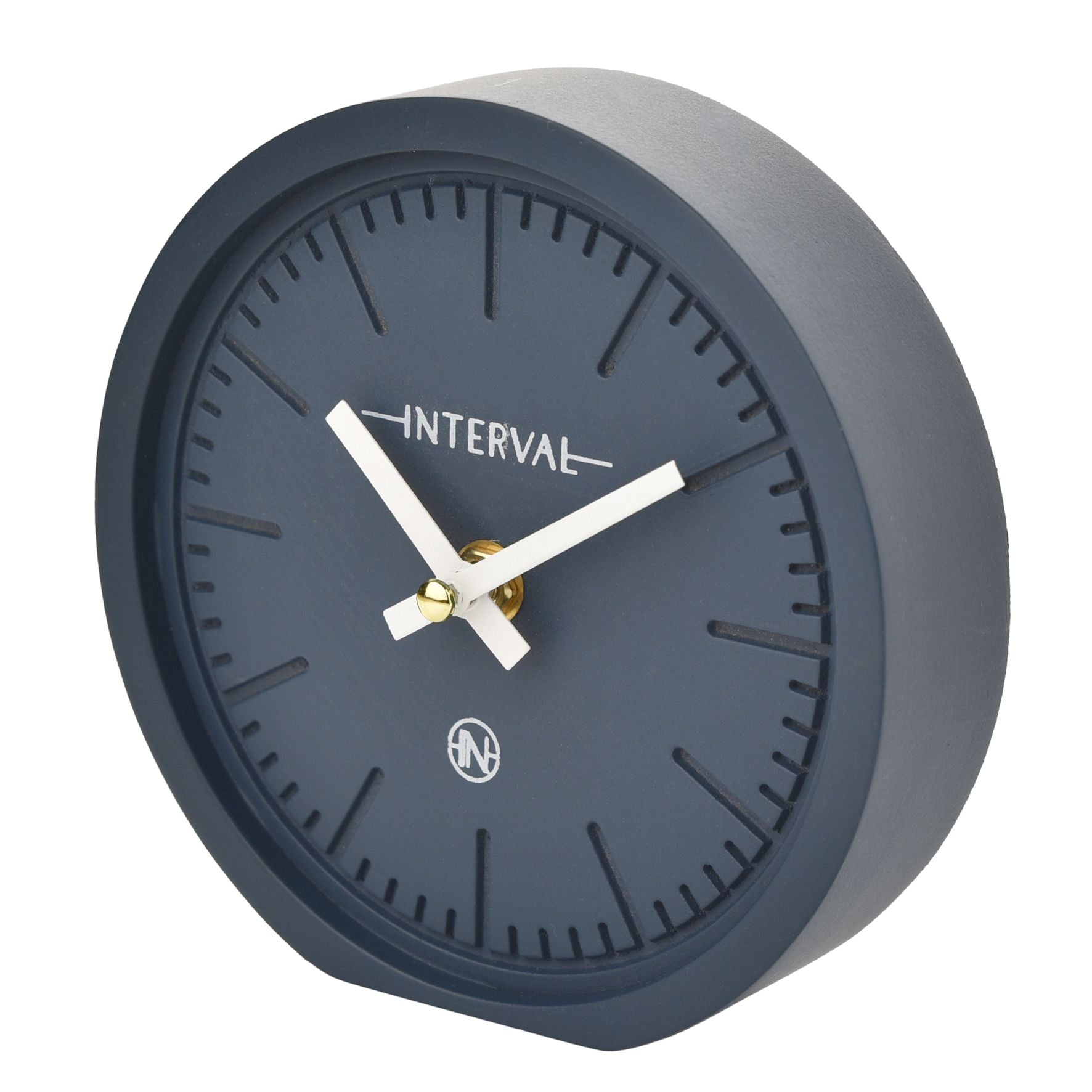 Interval Minimalist Desk Clock 15cm - Navy