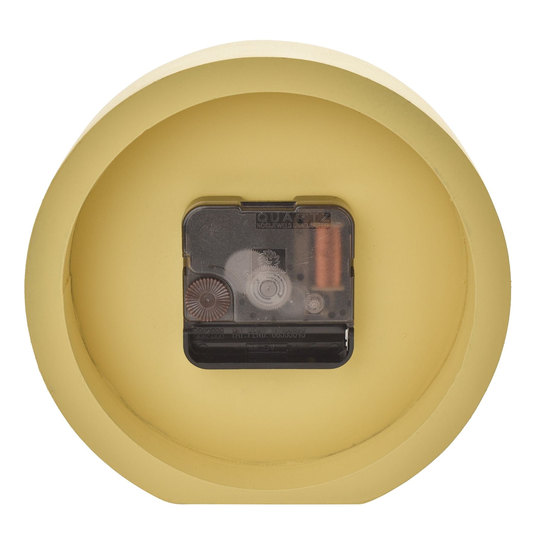 Interval Minimalist Desk Clock 15cm - Yellow