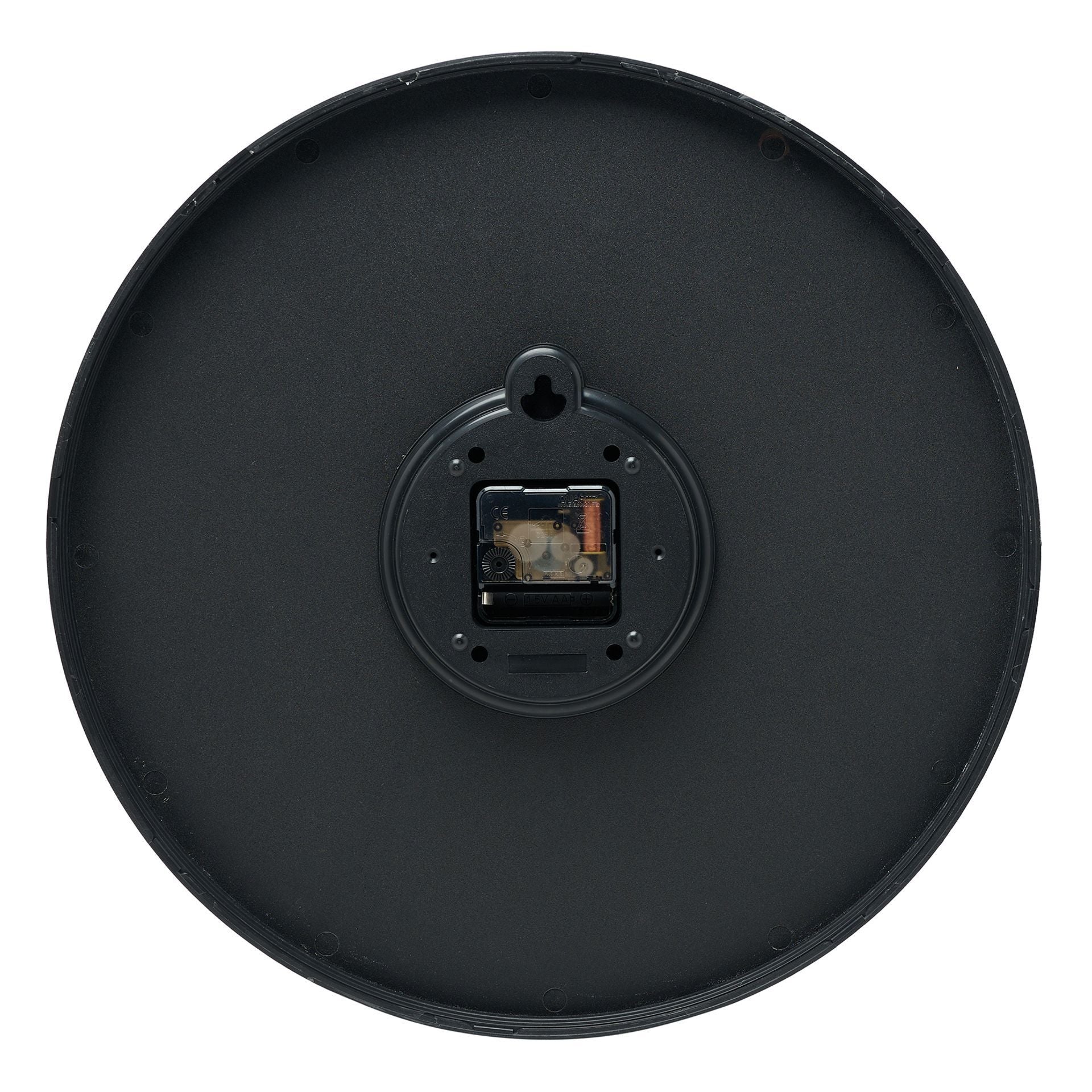 Interval Wall Clock 40cm - Black & Gold