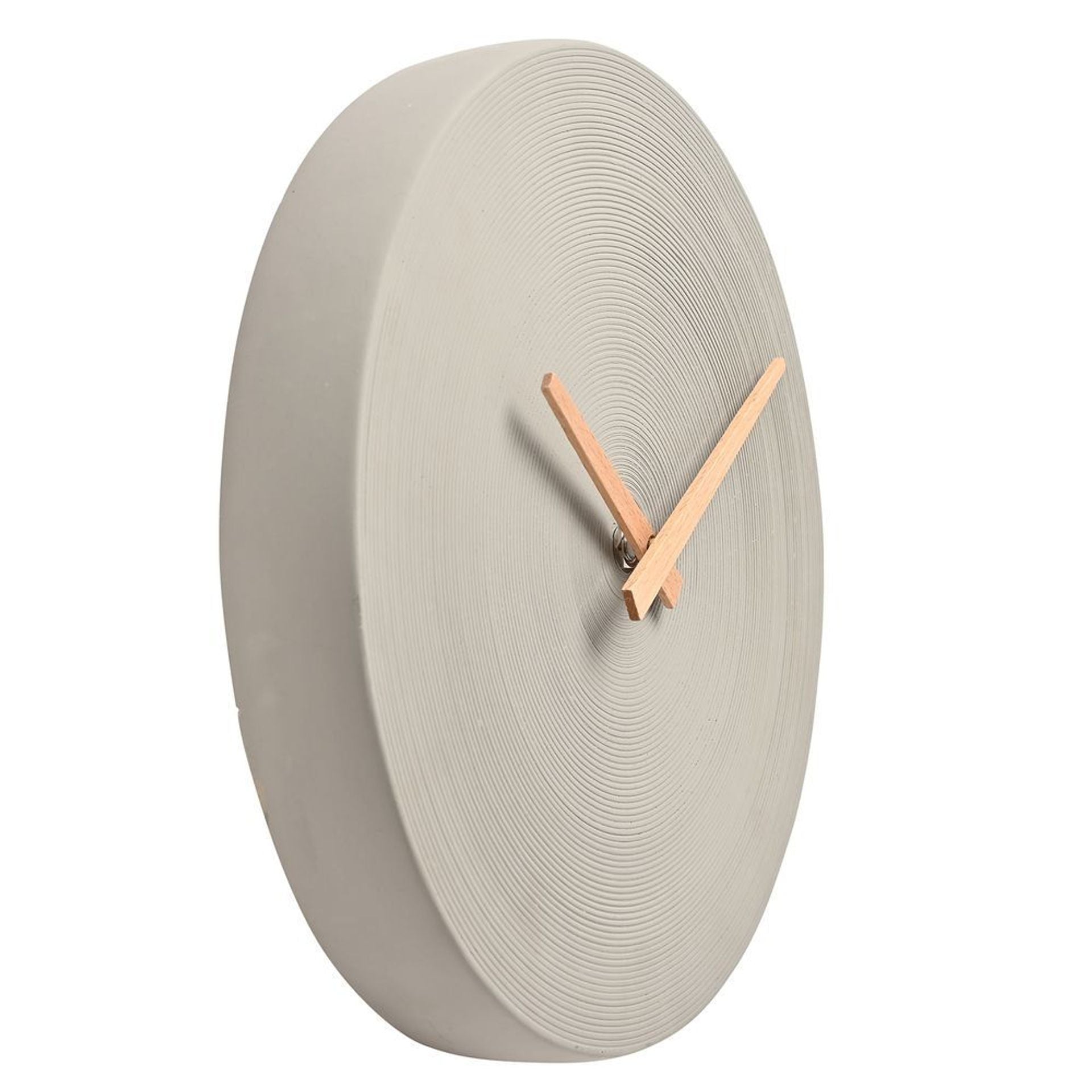 Interval Cement Wall Clock 28cm - Grey