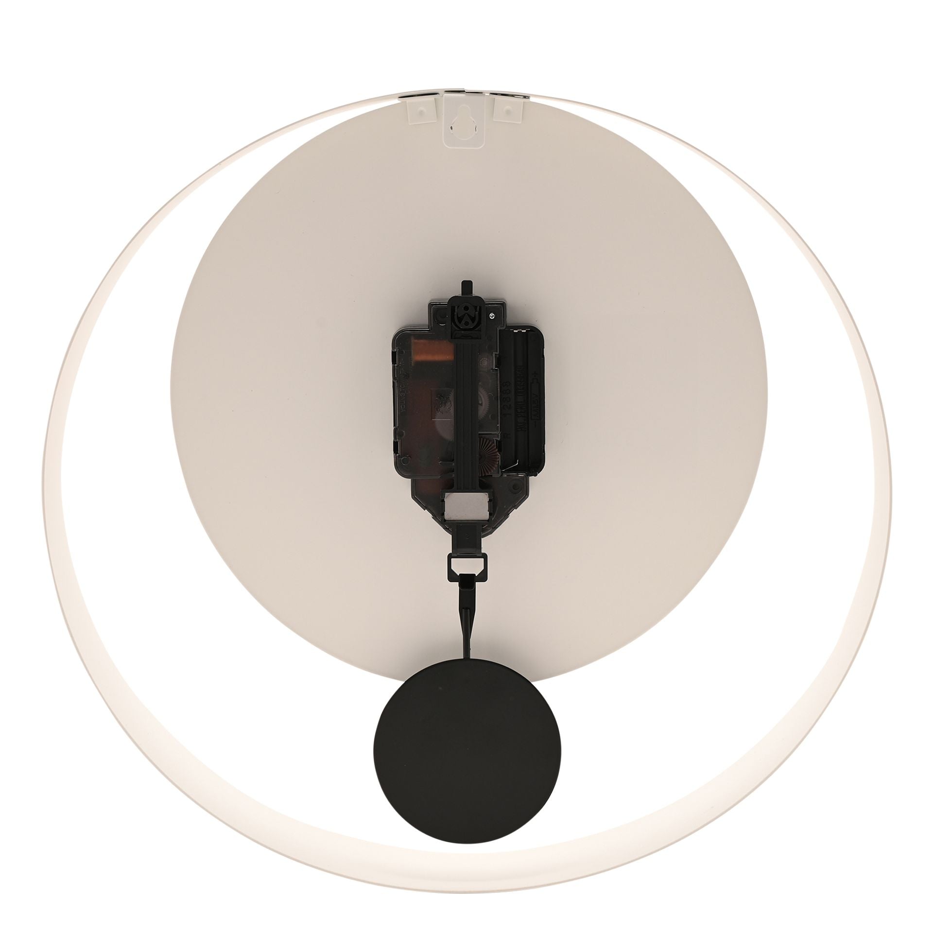 Interval Pendulum Wall Clock 30cm - White & Black