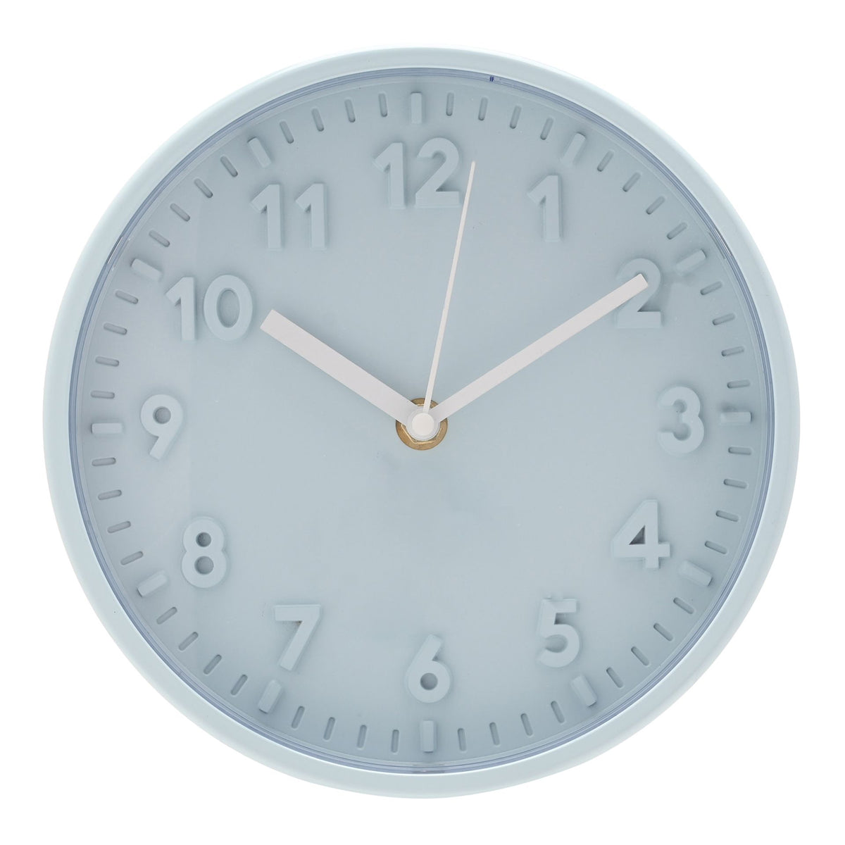 Hometime Wall Clock With 3D Numbers 20cm - Blue