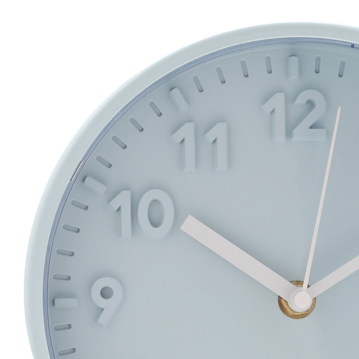 Hometime Wall Clock With 3D Numbers 20cm - Blue