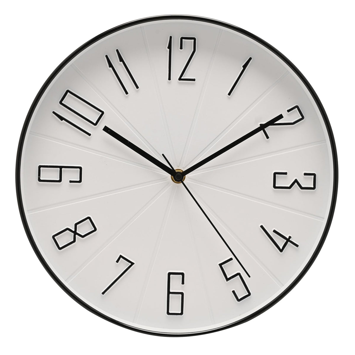 Hometime Wall Clock With 3D Numbers 30cm