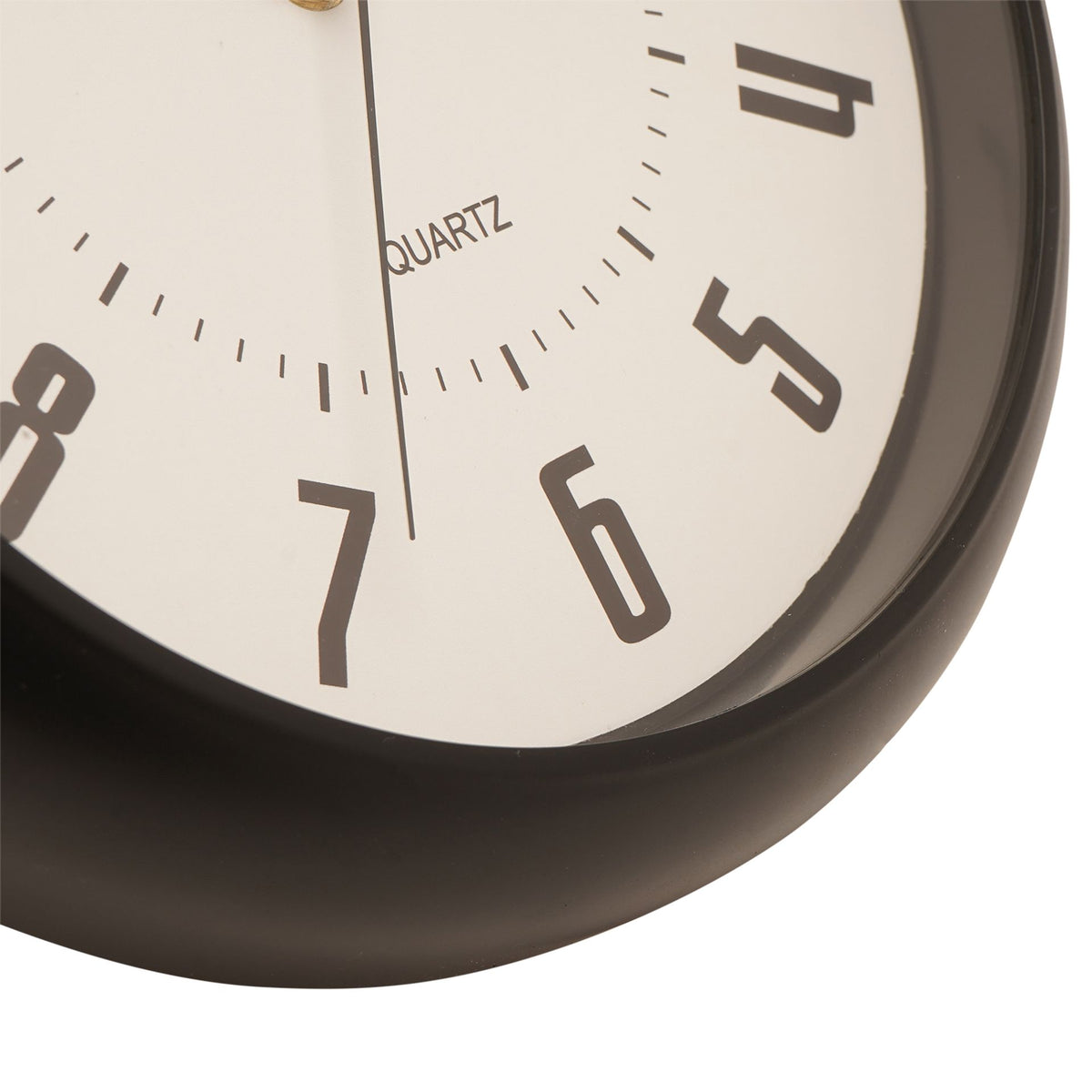 Hometime Modern Wall Clock - Black 25cm