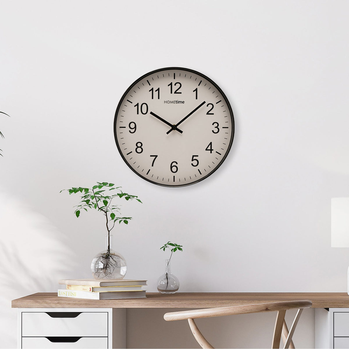 Hometime Wall Clock 40cm - Black