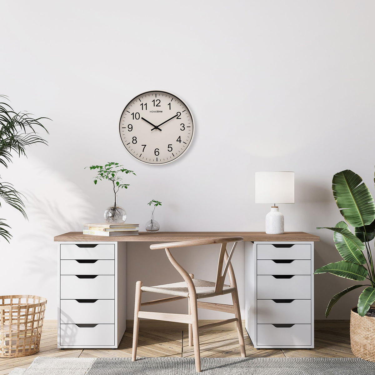 Hometime Wall Clock 40cm - White