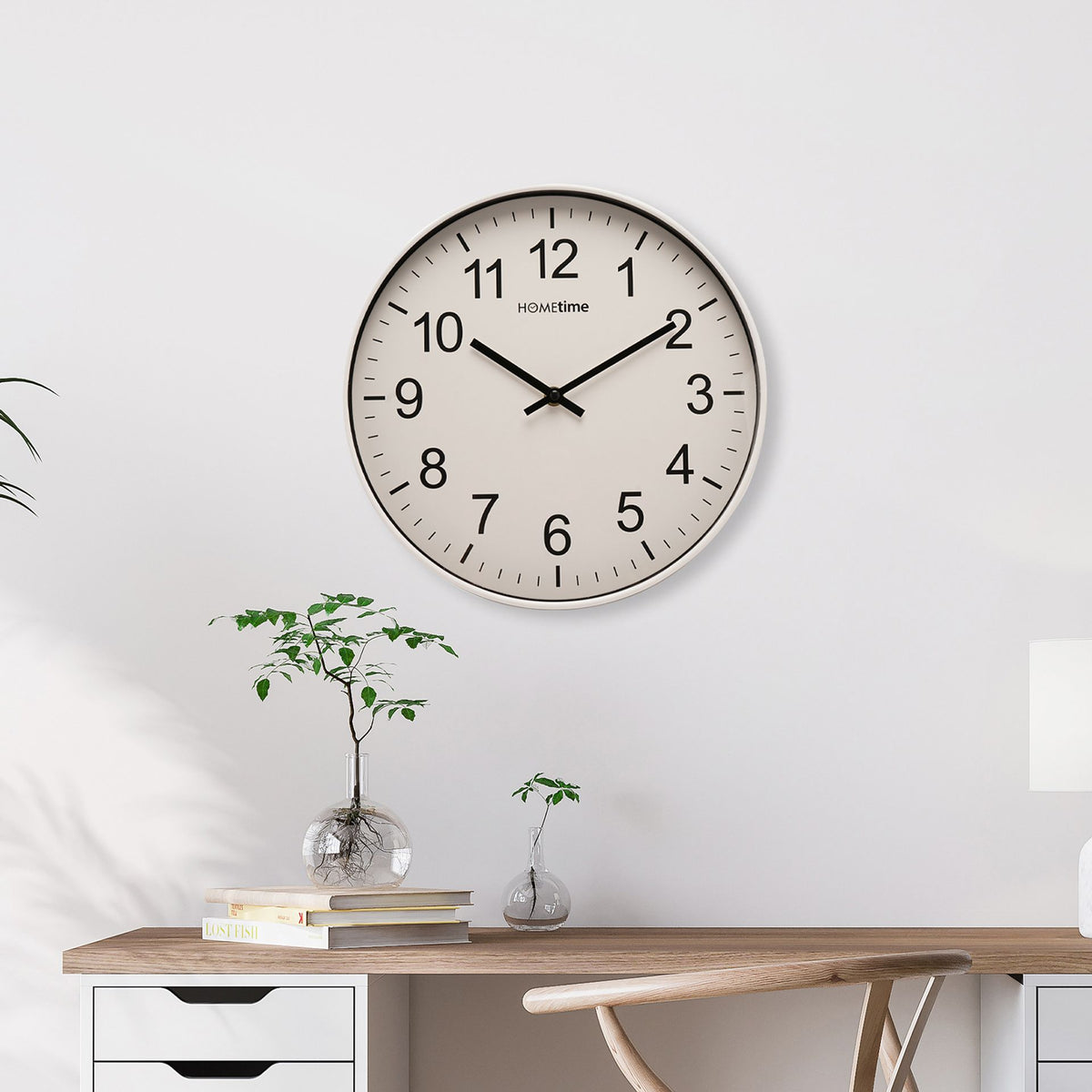 Hometime Wall Clock 50cm - White