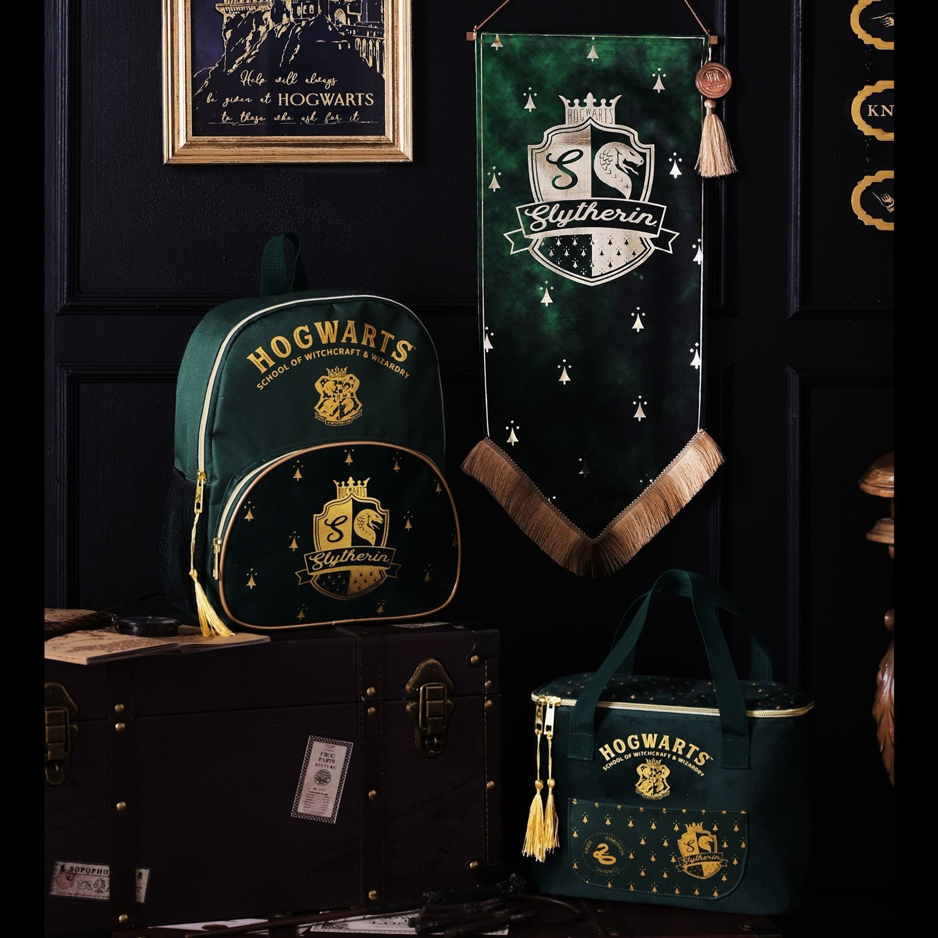 Warner Bros Harry Potter Alumni Hanging Banner Slytherin