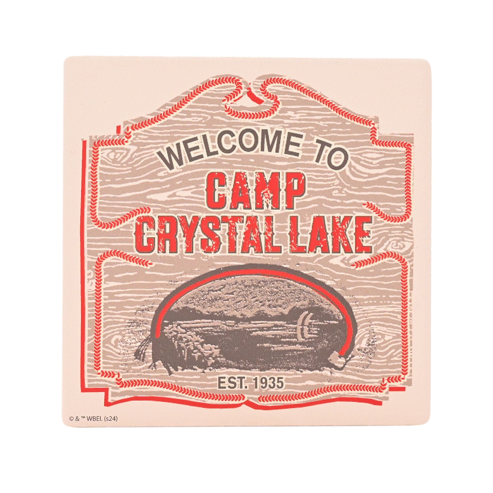 Warner Bros Friday 13th Square Coaster - Camp Crystal Lake