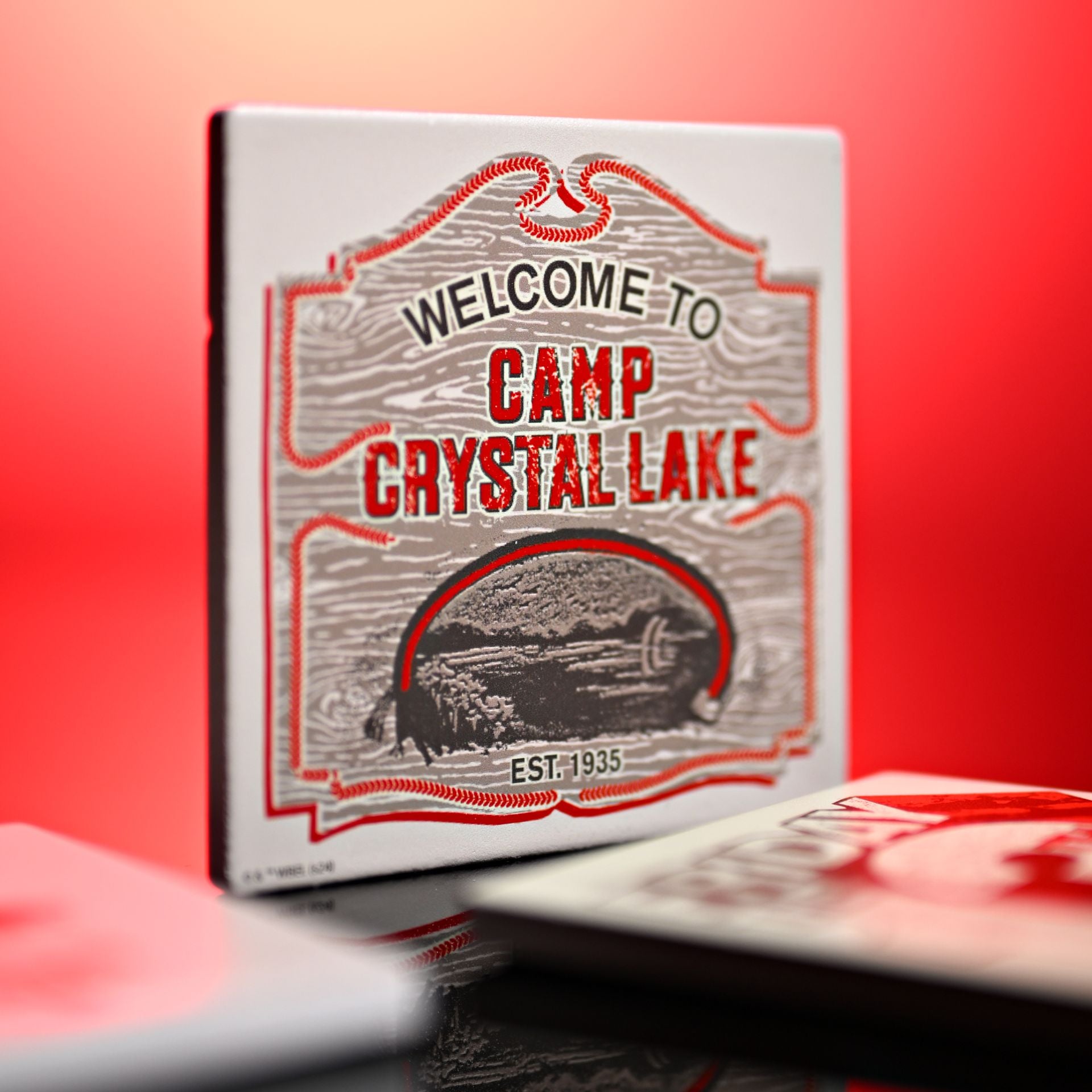 Warner Bros Friday 13th Square Coaster - Camp Crystal Lake