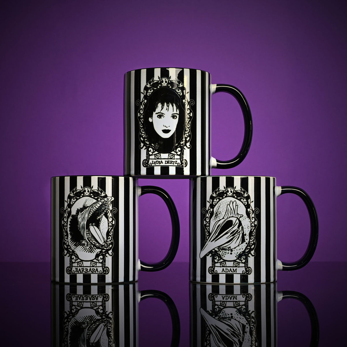 Warner Bros Beetlejuice Striped Mug - Lydia