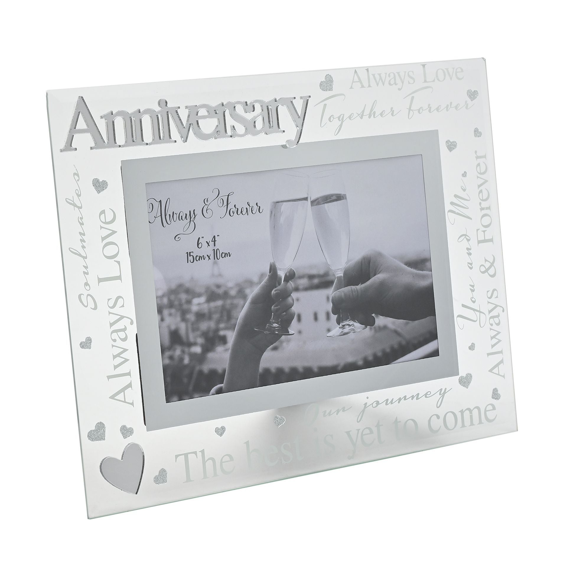 Always & Forever 3D Word Frame 6" x 4" - Anniversary