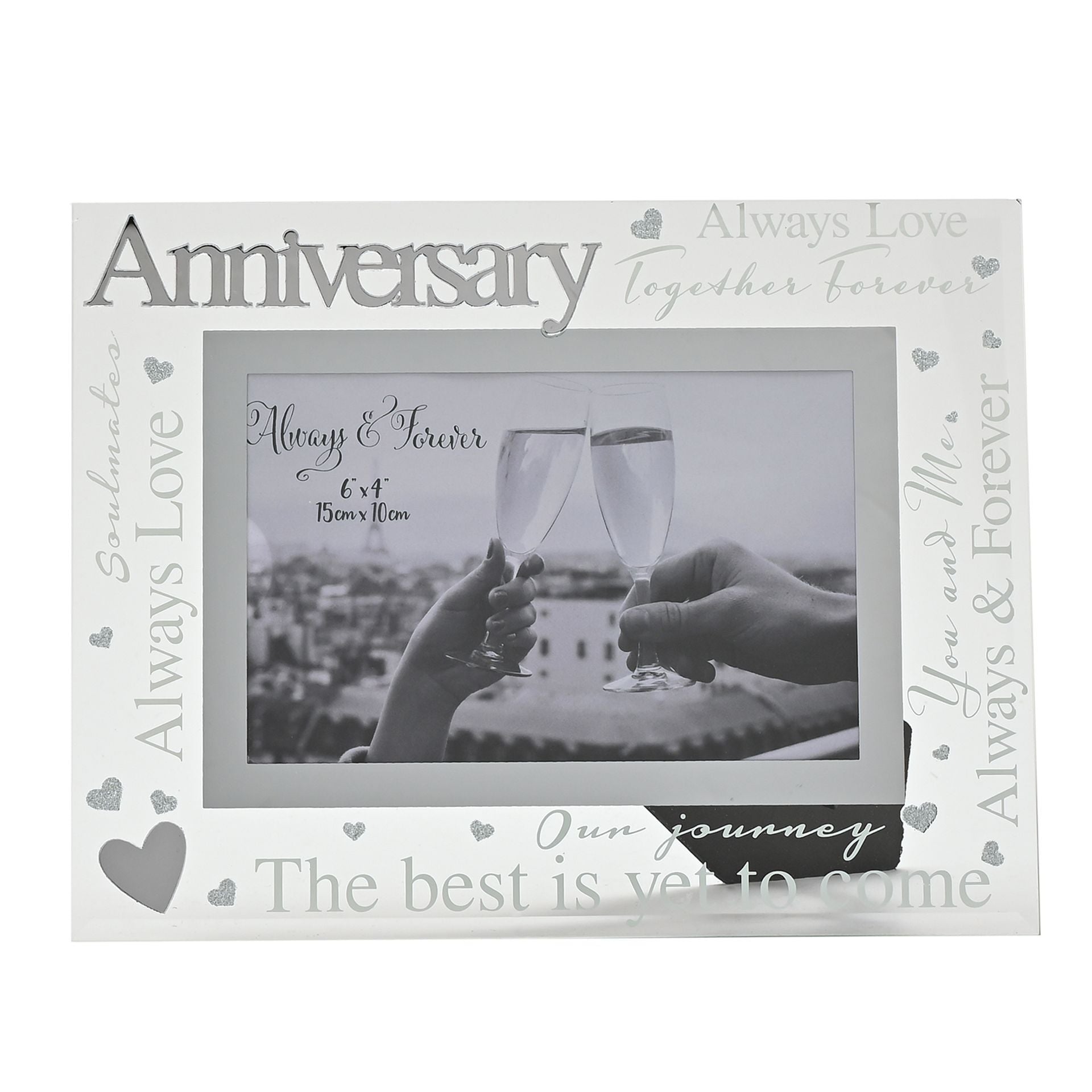 Always & Forever 3D Word Frame 6" x 4" - Anniversary