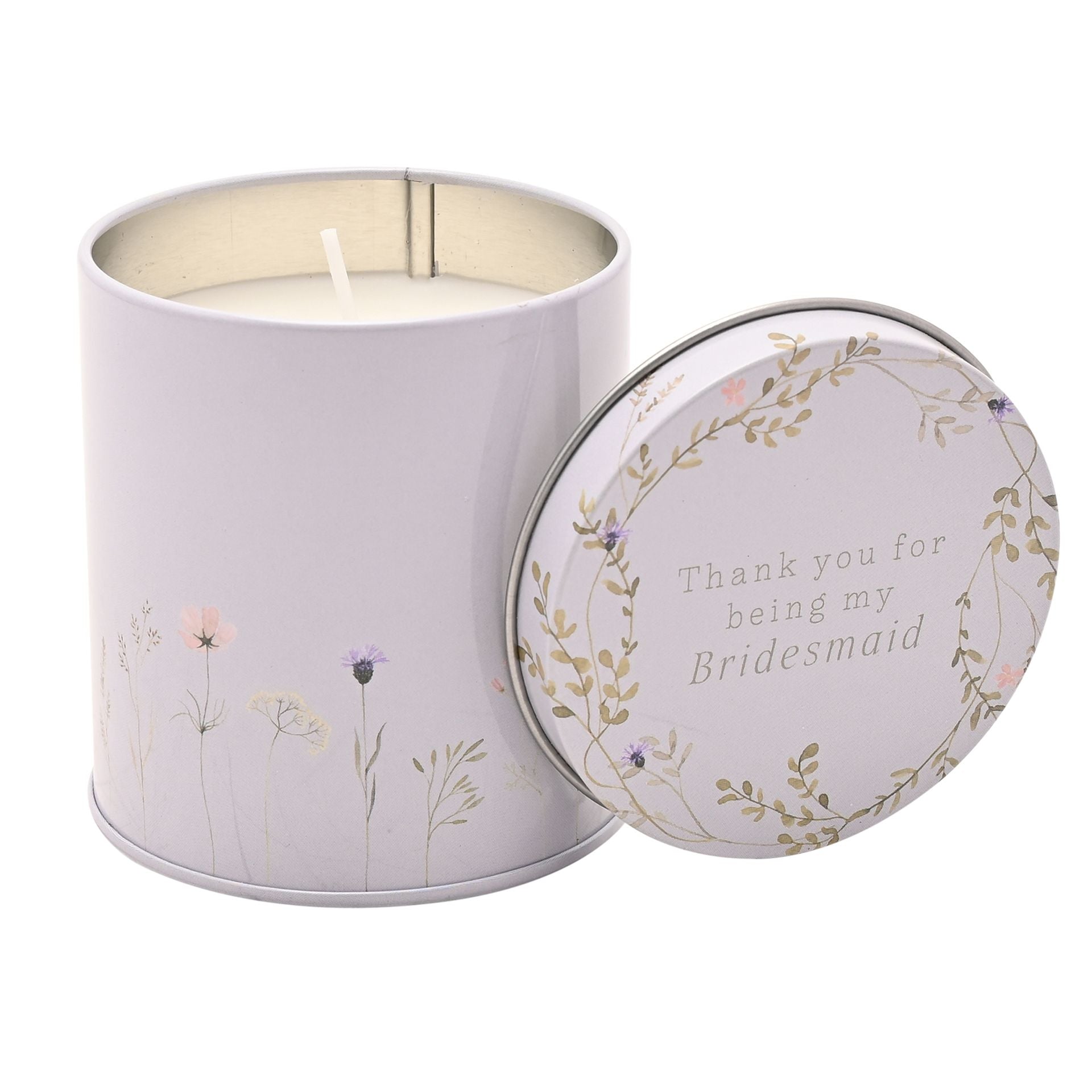 Love Story Wildflower Tin Candle - Bridesmaid