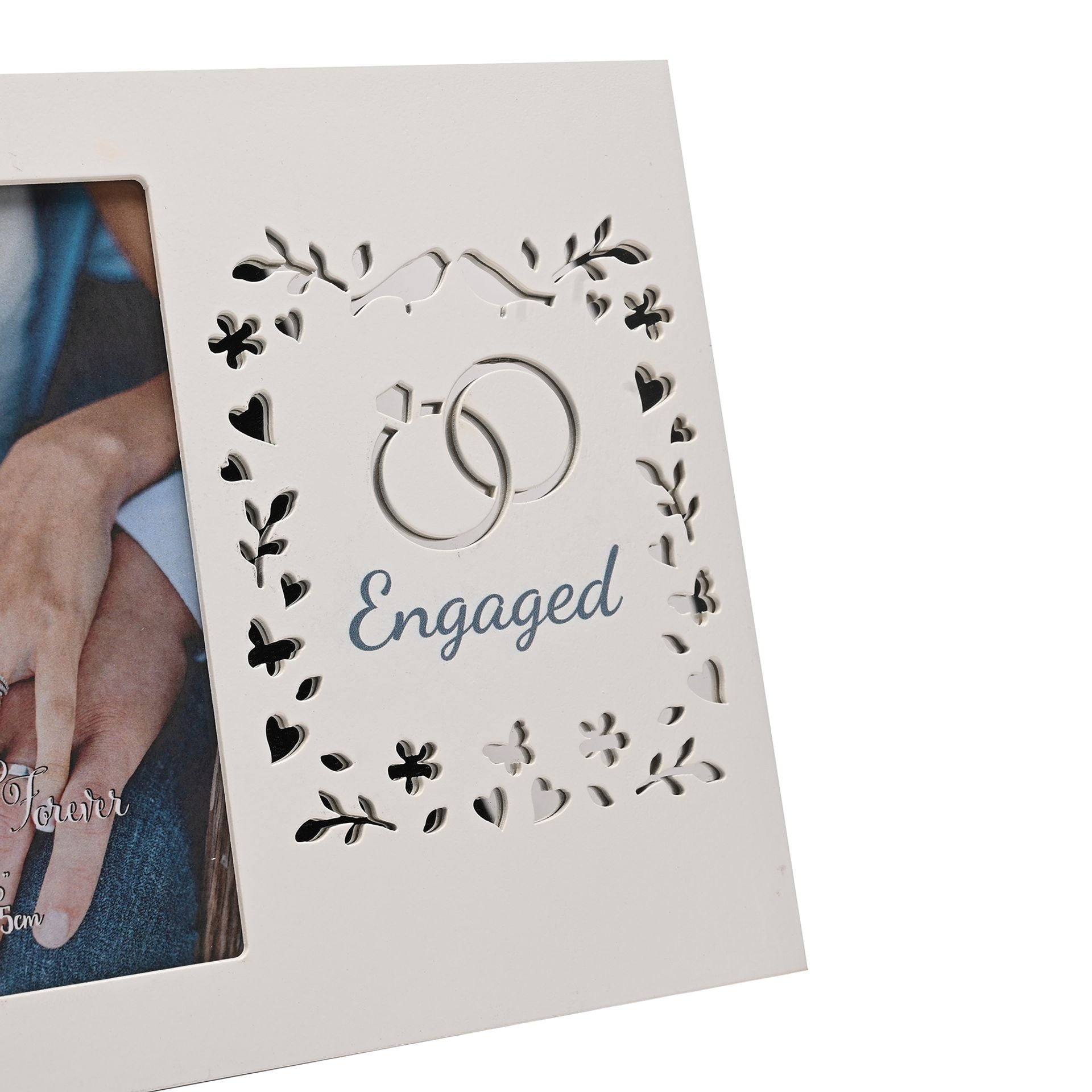 Always & Forever Laser Cut Photo Frame 4 x 6ins - Engaged