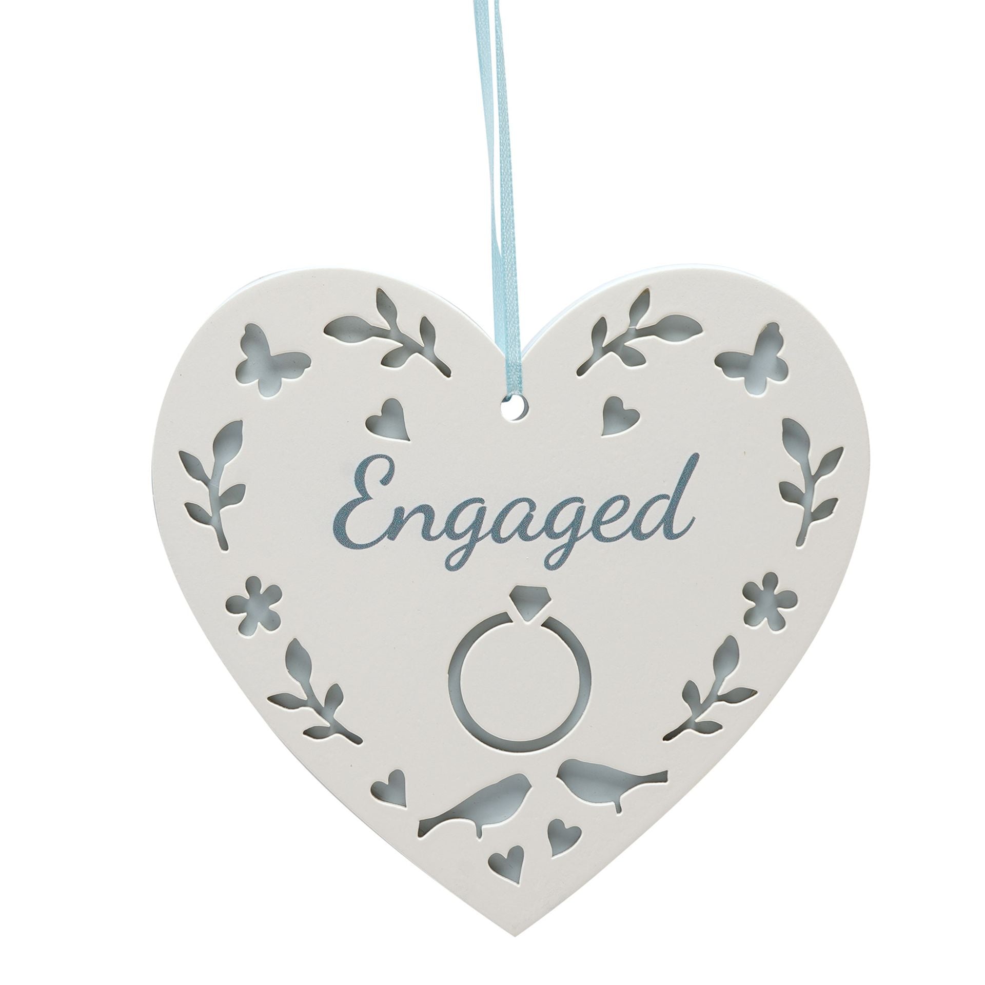 Always & Forever Hanging Heart - Engaged