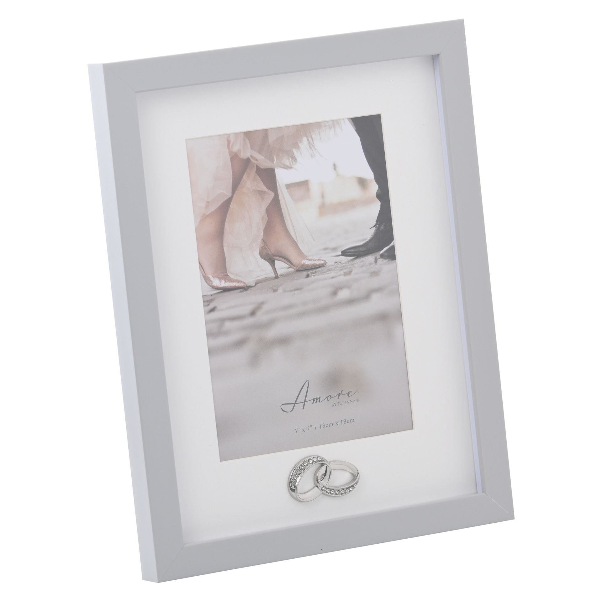 Amore Photo Frame with Rings Icon - 5" x 7"